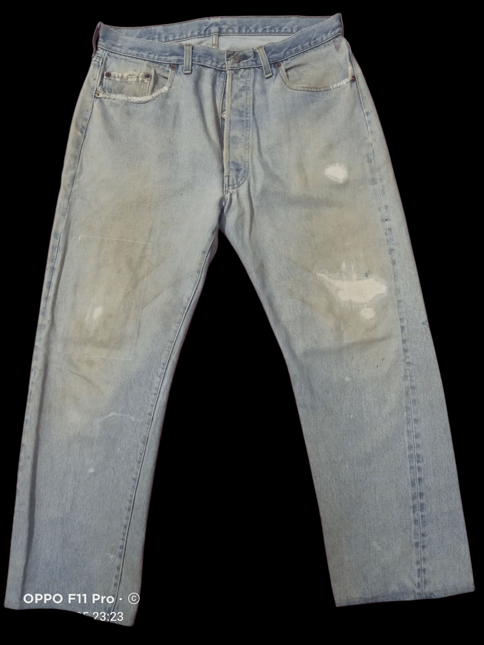 Levi's Vintage Clothing 💥 Levi's Vintage 501 70s Stamp Button 558 Distressdenim 💥 Size US 34 / EU 50 - 12 Thumbnail