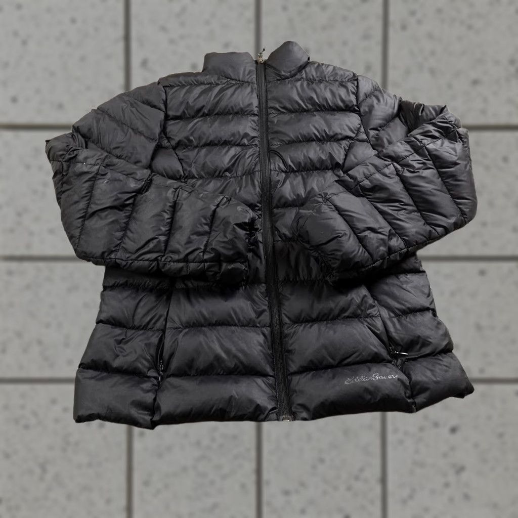 Eddie Bauer Eddie Bauer Jacket Womens M Black EB650 Down Puffer Full Zip Outdoor Hiking Coat Size M / US 6-8 / IT 42-44 - 1 Thumbnail