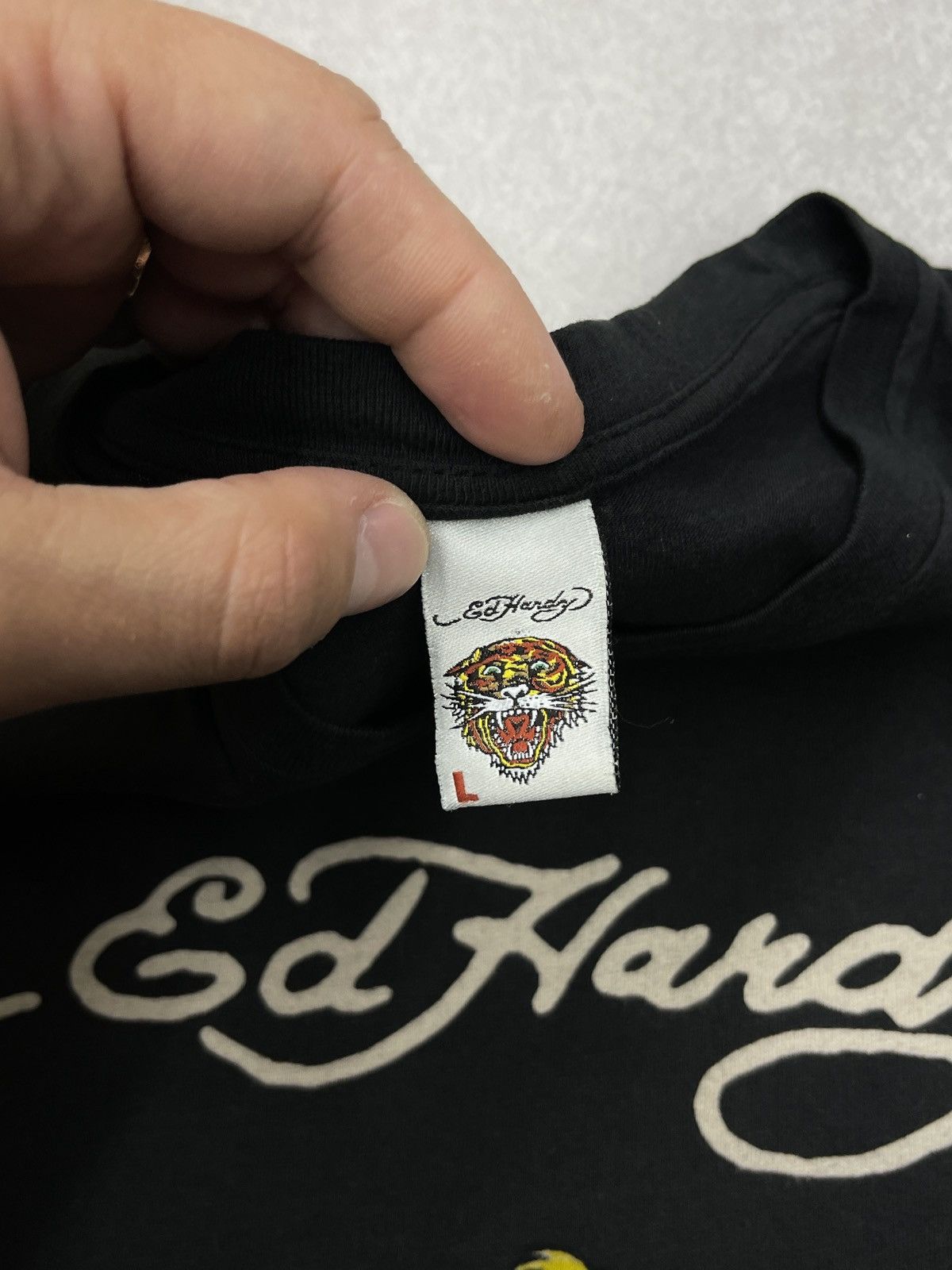 Ed Hardy Vintage Ed Hardy Melrose Born Free Usa Flag Eagle T Shirt Size L / US 10 / IT 46 - 9 Thumbnail
