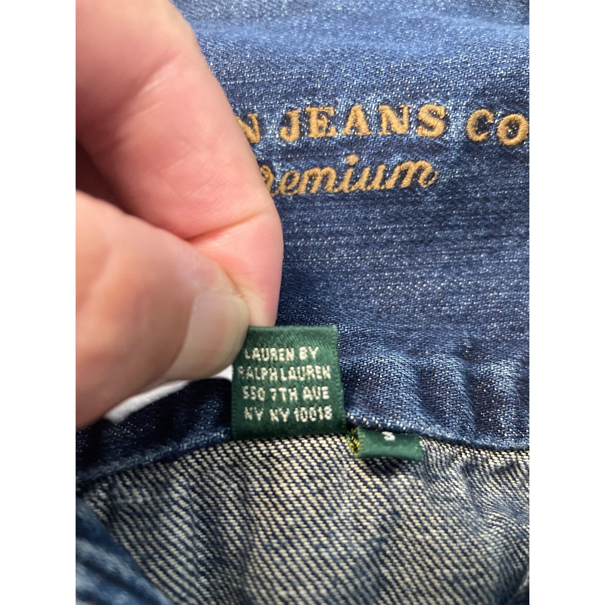 Ralph Lauren Lauren Jeans Co. Premium Womens blue button Denim Jacket siz Size S / US 4 / IT 40 - 8 Thumbnail