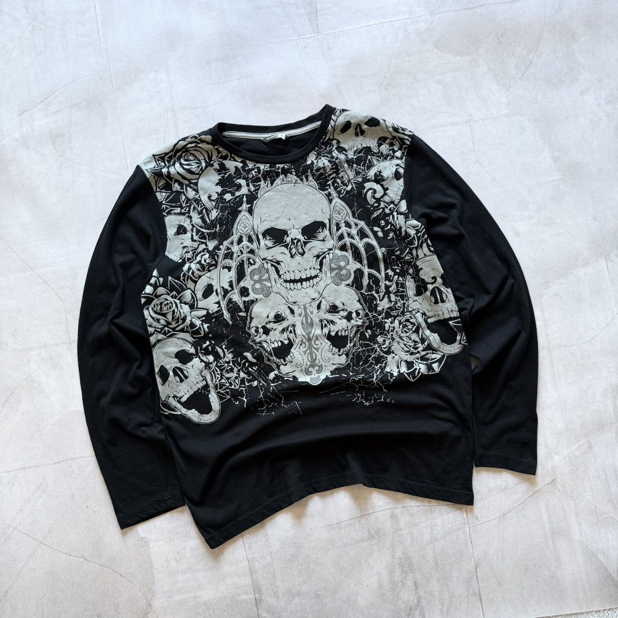 Hysteric glamour ストロベリー スカル 長袖Tシャツ Hysteric Glamour Hysteric Glamour Skull Strawberry Long Sleeve