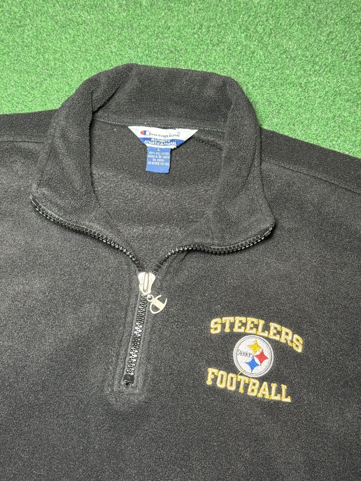 Champion Vintage Steelers Champion NFL Pro Line 1/4 Zip Sweatshirt Size US L / EU 52-54 / 3 - 2 Thumbnail