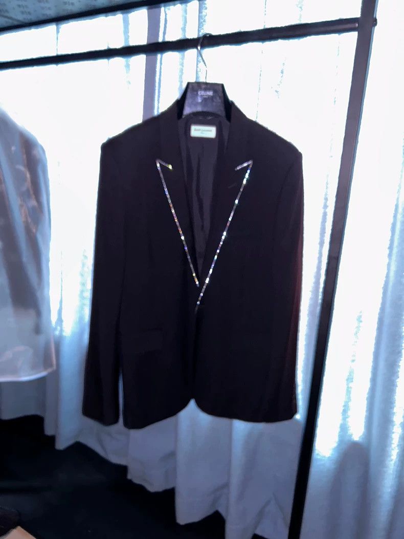 Yves Saint Laurent saint laurent 16 FW Rhinestone Sword Collar Suit 2501-Nexta Size 46R - 1 Thumbnail
