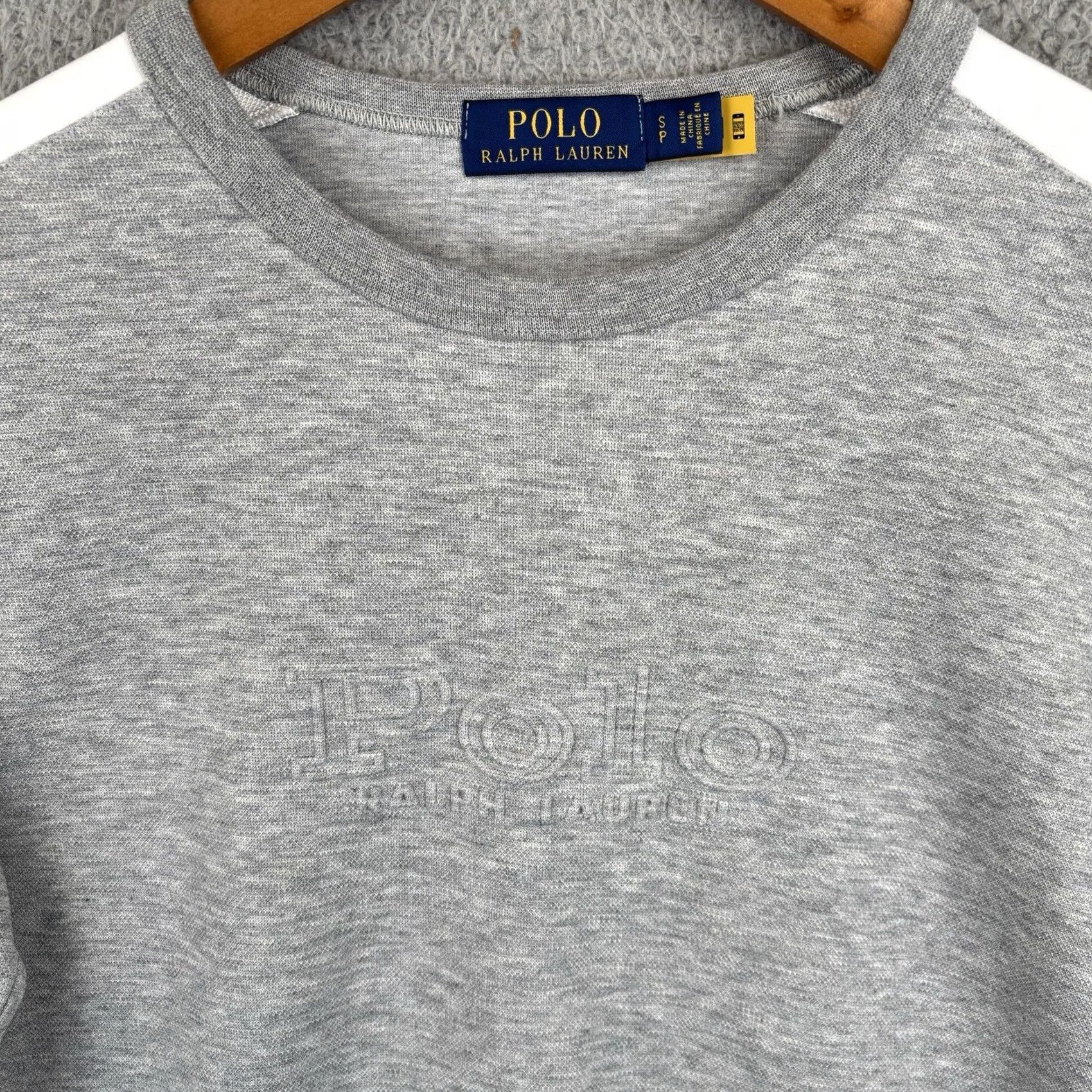 Polo Ralph Lauren Polo Ralph Lauren Sweatshirt Mens Small Heather Gray Logo Crewneck Pullover Size US S / EU 44-46 / 1 - 2 Thumbnail