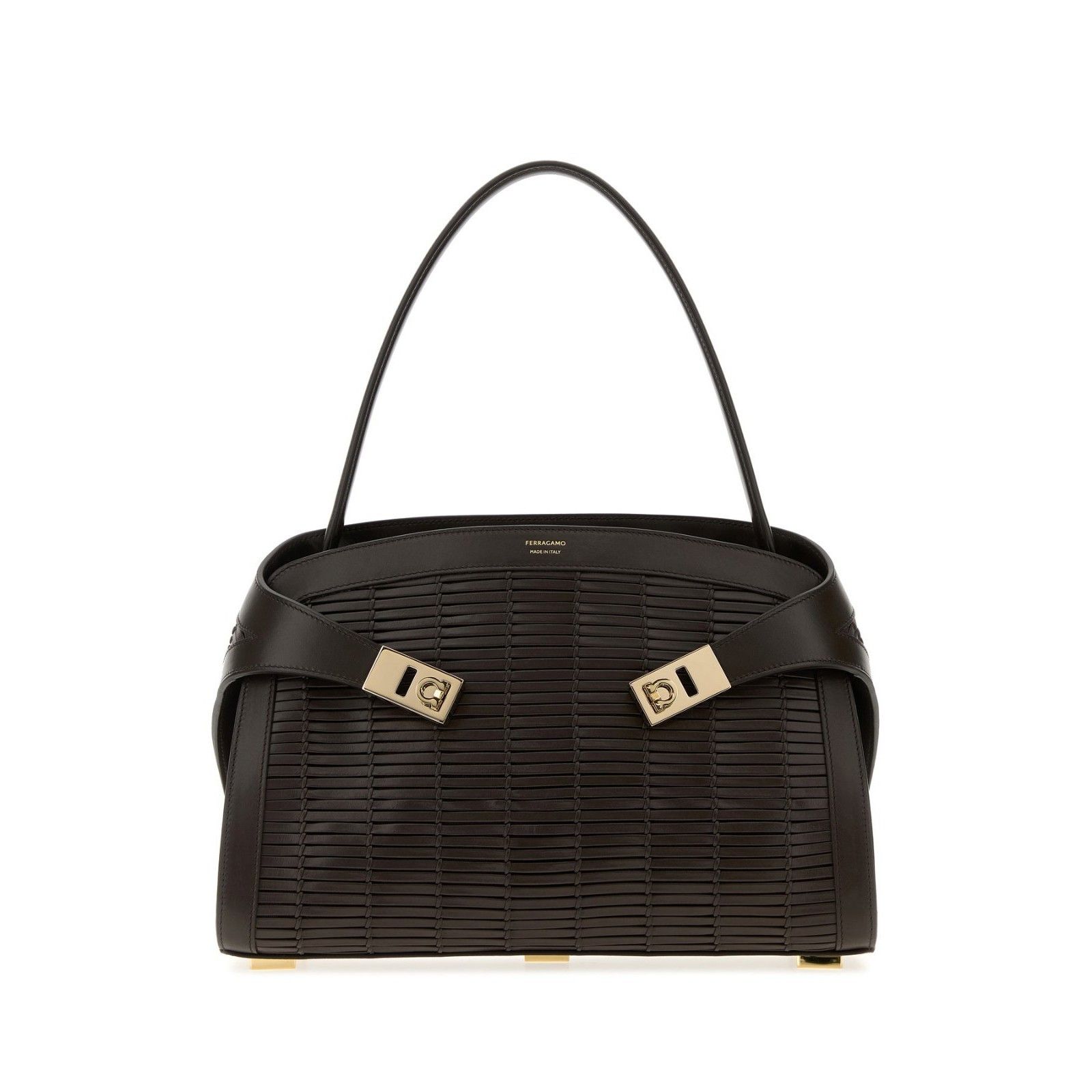 Salvatore Ferragamo FERRAGAMO Hug Testa Di Moro Top Handle Bag New & Authentic Size ONE SIZE - 1 Thumbnail