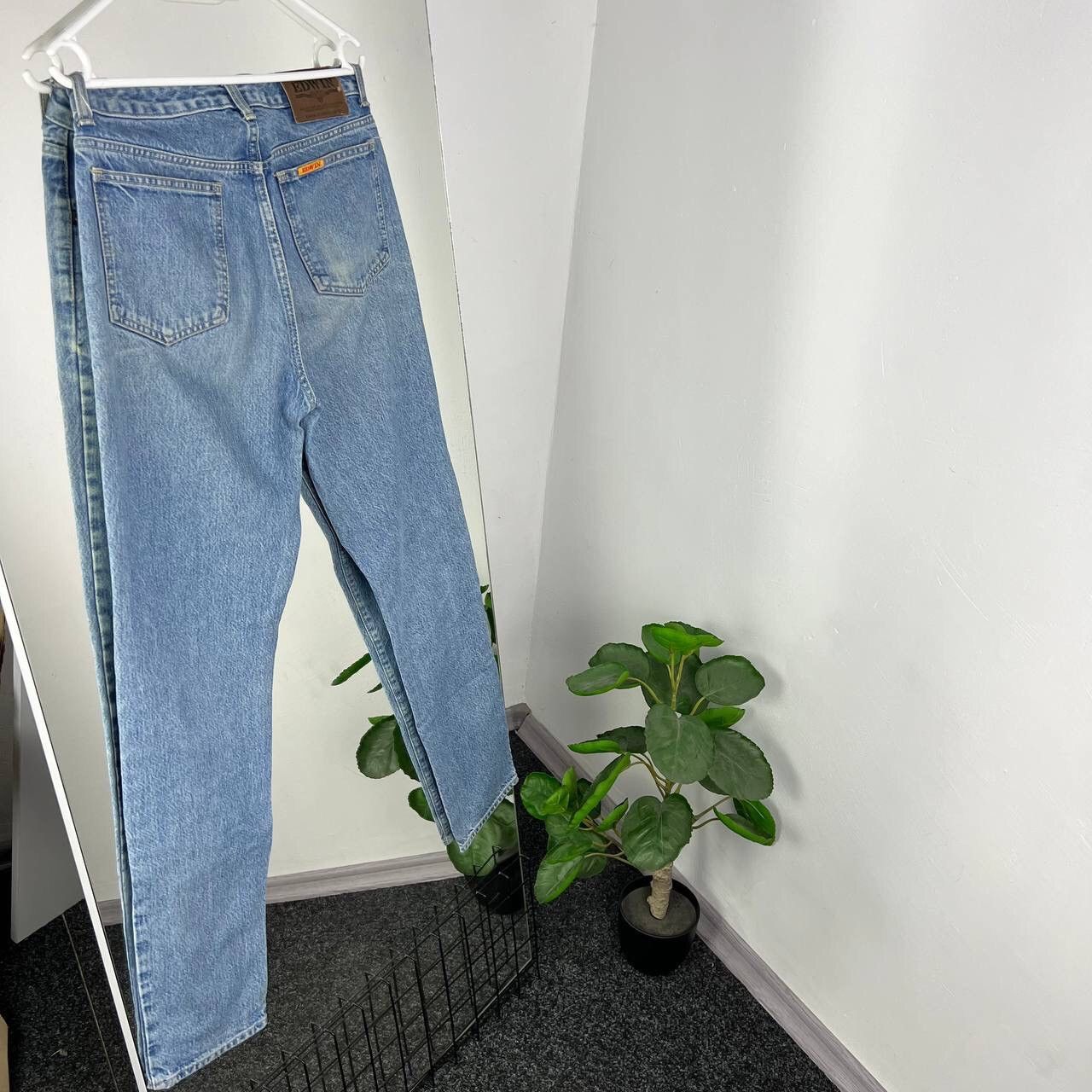 Edwin Crazy Vintage Edwin Denim Slim Baby Blue Jeans Y2k Size US 31 - 2 Thumbnail
