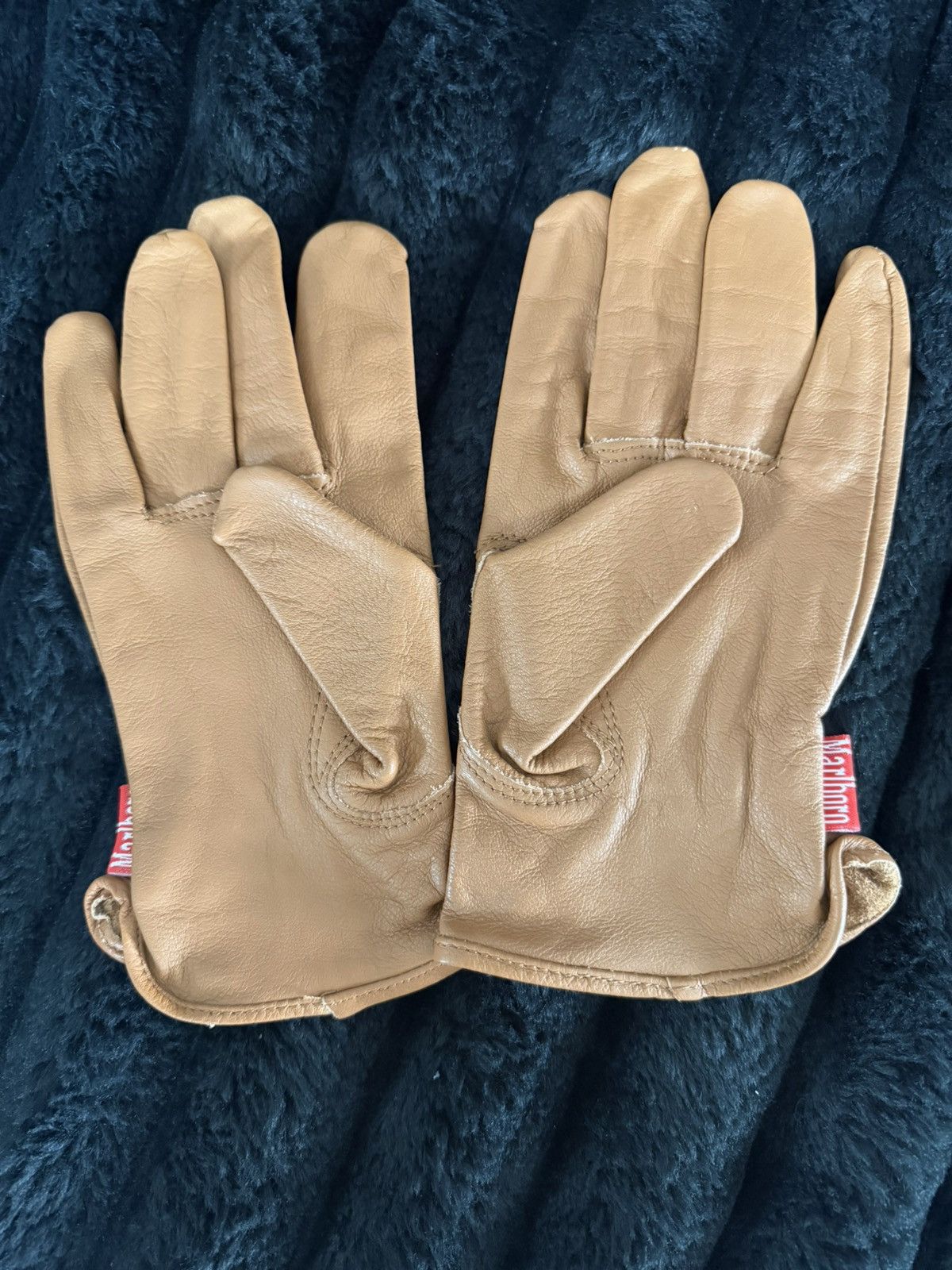 Marlboro VTG Marlboro Unlimited gear brown leather driving glove L/XL Size ONE SIZE - 1 Thumbnail
