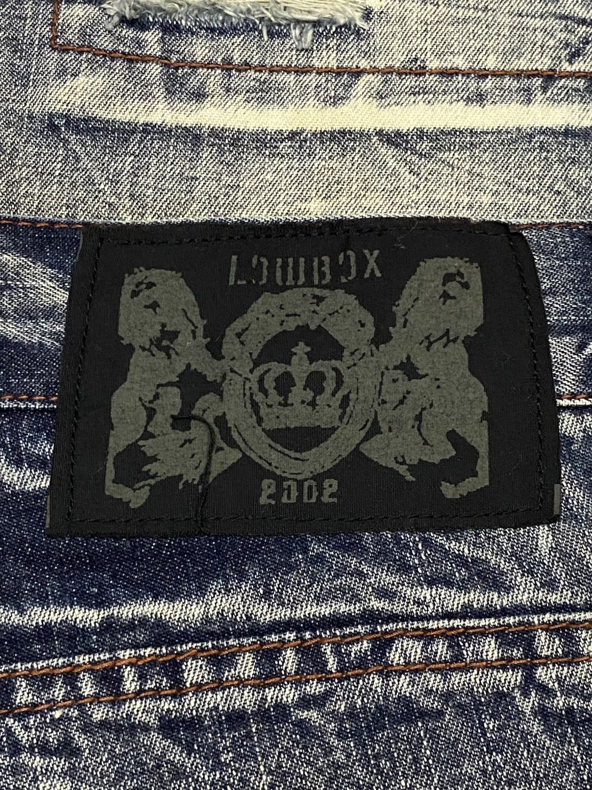 If Six Was Nine × Japanese Brand × LOWBOX LowBox Ripped Distressed Denim Punk Rock Undercover Inspired Size US 32 / EU 48 - 10 Thumbnail