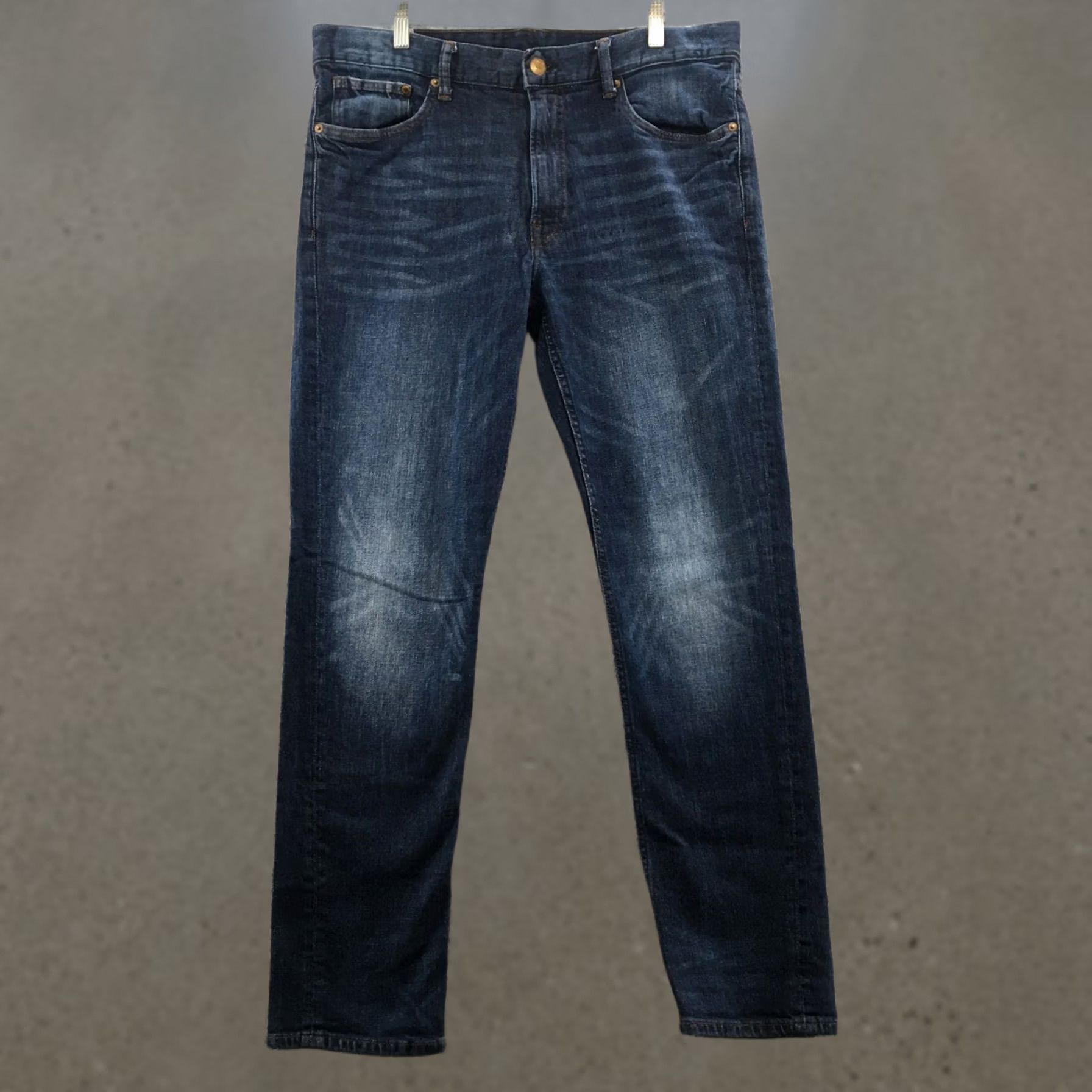 H&M H&M Slim Skinny Jeans Mens 36/32 Blue Dark Wash Denim Mid Rise Jeans Mens Regular 36 Blue Dark Wash Skinny Denim Size US 36 / EU 52 - 1 Thumbnail