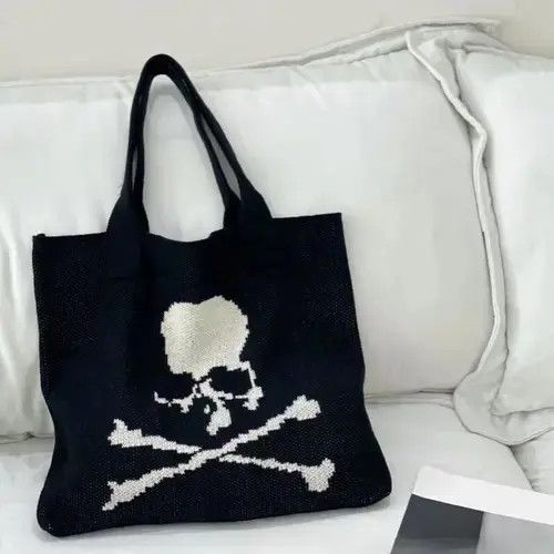 Other Skull Bag Punk Art Tote Shoulder Satchel Size ONE SIZE - 2 Thumbnail