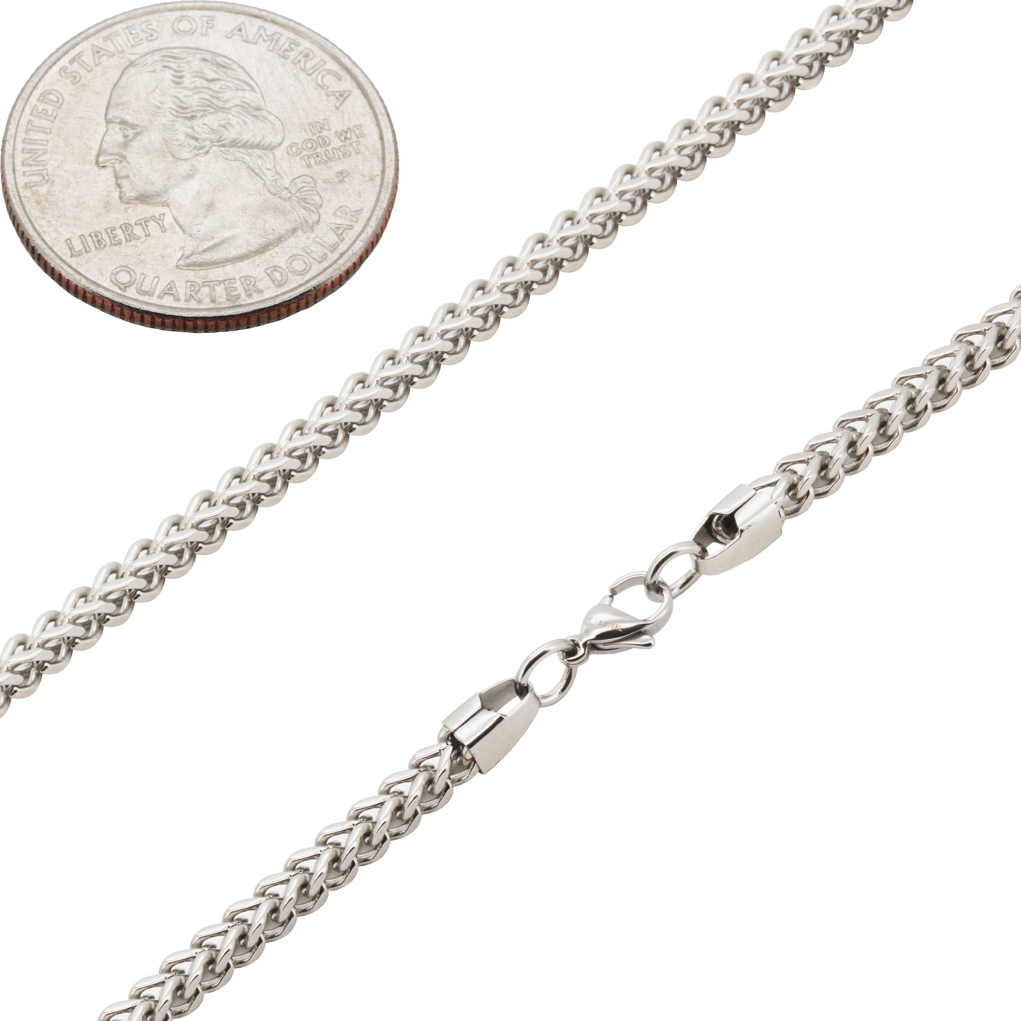 Other 316L Stainless Steel 2.5mm Franco Chain Necklace 24” Size ONE SIZE - 2 Thumbnail