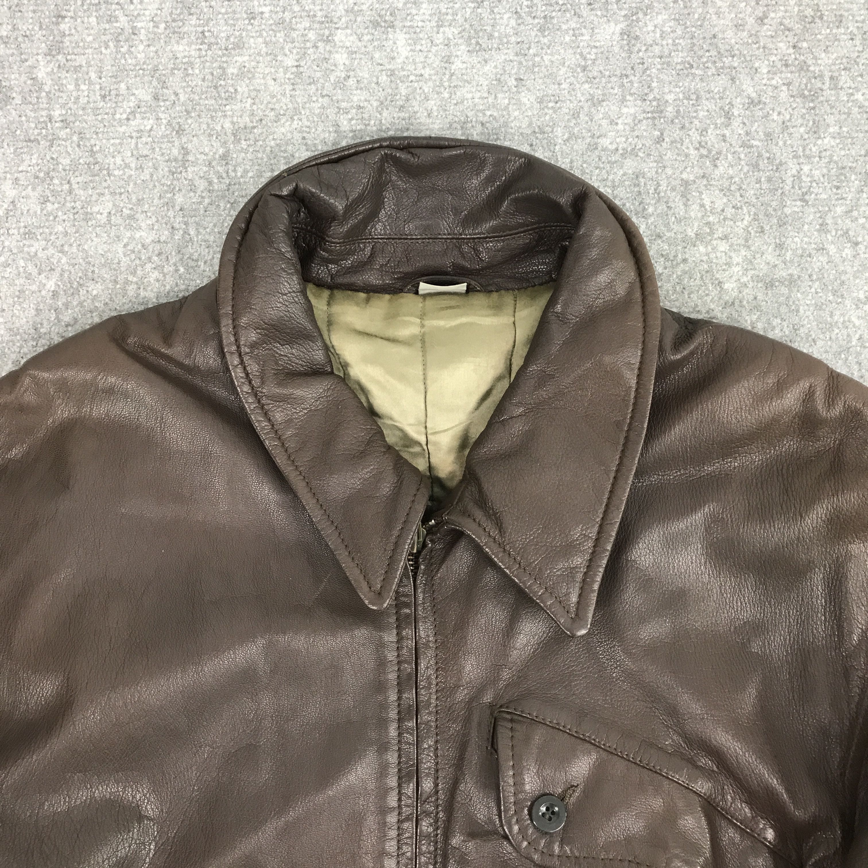 Japanese Brand VTG JAPAN INTERMEZZO LEATHER BROWN JACKET Size US L / EU 52-54 / 3 - 3 Thumbnail