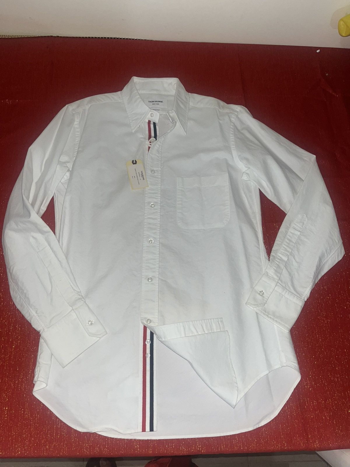 Thom Browne Thom Browne Classic Cotton Oxford Shirt Sz 3(Large) Size US L / EU 52-54 / 3 - 16 Thumbnail