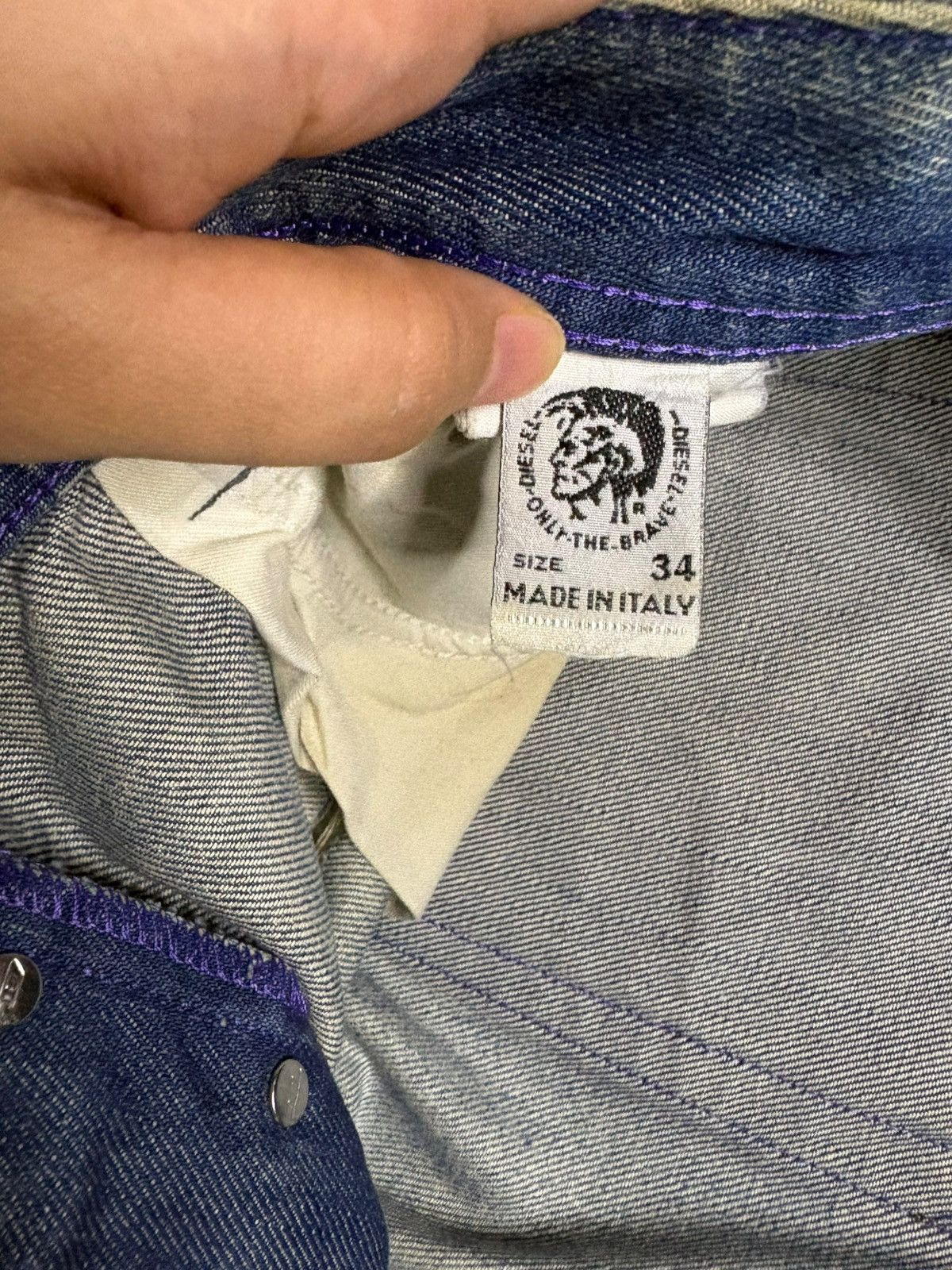Diesel × Diesel Black Gold Vintage Italy Diesel Mud Wash Distressed Baggy Jeans Size US 36 / EU 52 - 9 Thumbnail