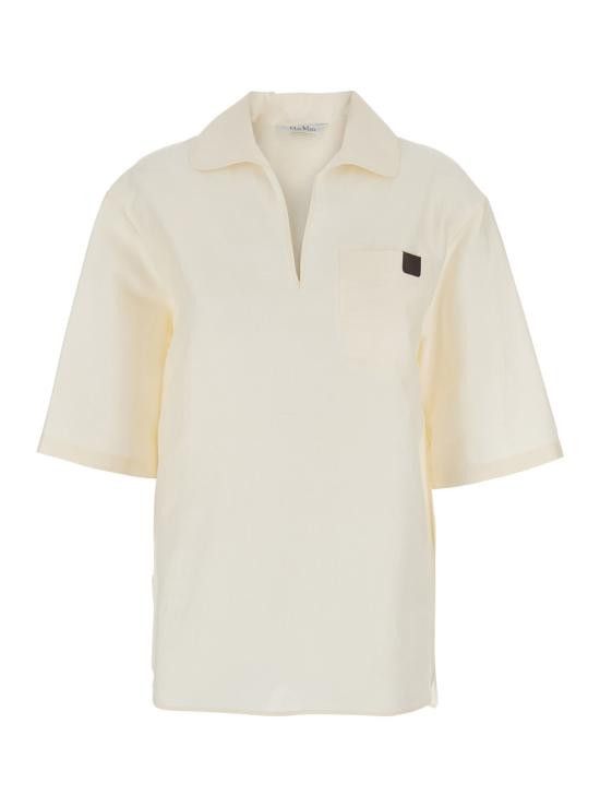 Max Mara MAX MARA Women Shirts 2511191019600001 White Size S / US 4 / IT 40 - 1 Thumbnail
