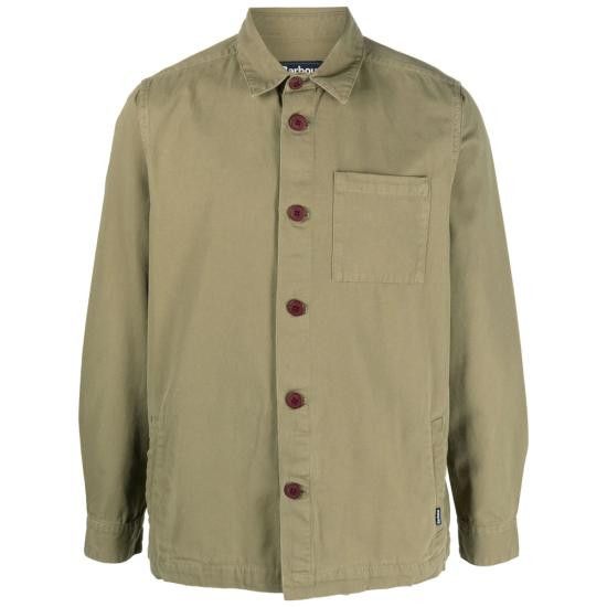 Barbour BARBOUR Men Long Tops MOS0281 OL31 GREEN Size US S / EU 44-46 / 1 - 1 Thumbnail