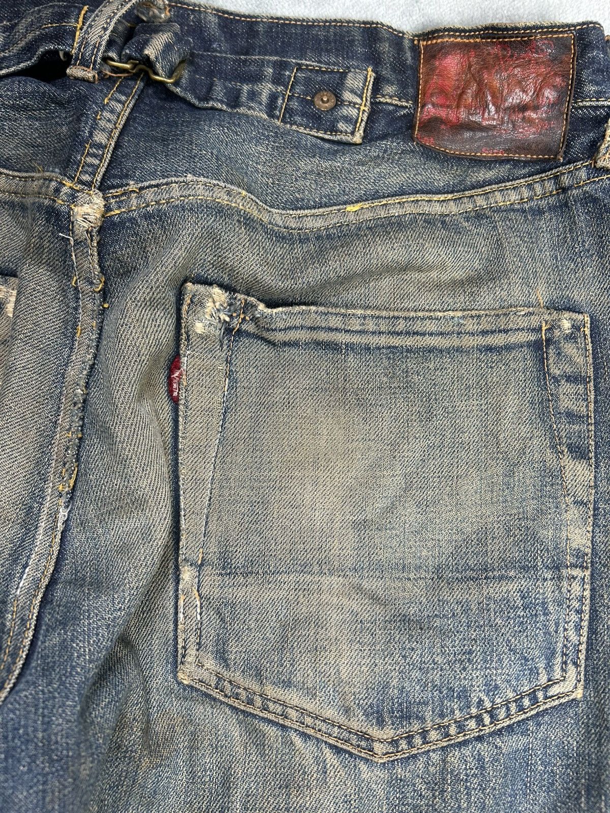 Japanese Brand Vintage Evis Distressed Denim Jeans Size US 32 / EU 48 - 13 Thumbnail