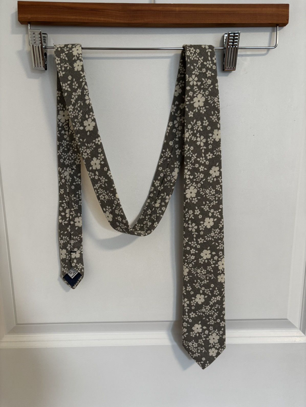 Other Brooklyn Wolf Linen and Cotton Flower Print Tie Size ONE SIZE - 1 Thumbnail