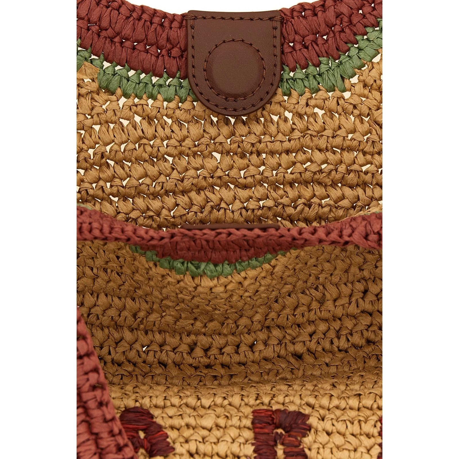 Marni MARNI Small Seaside Brown Woven Raffia Paper Shopper Shoulde Size ONE SIZE - 4 Thumbnail
