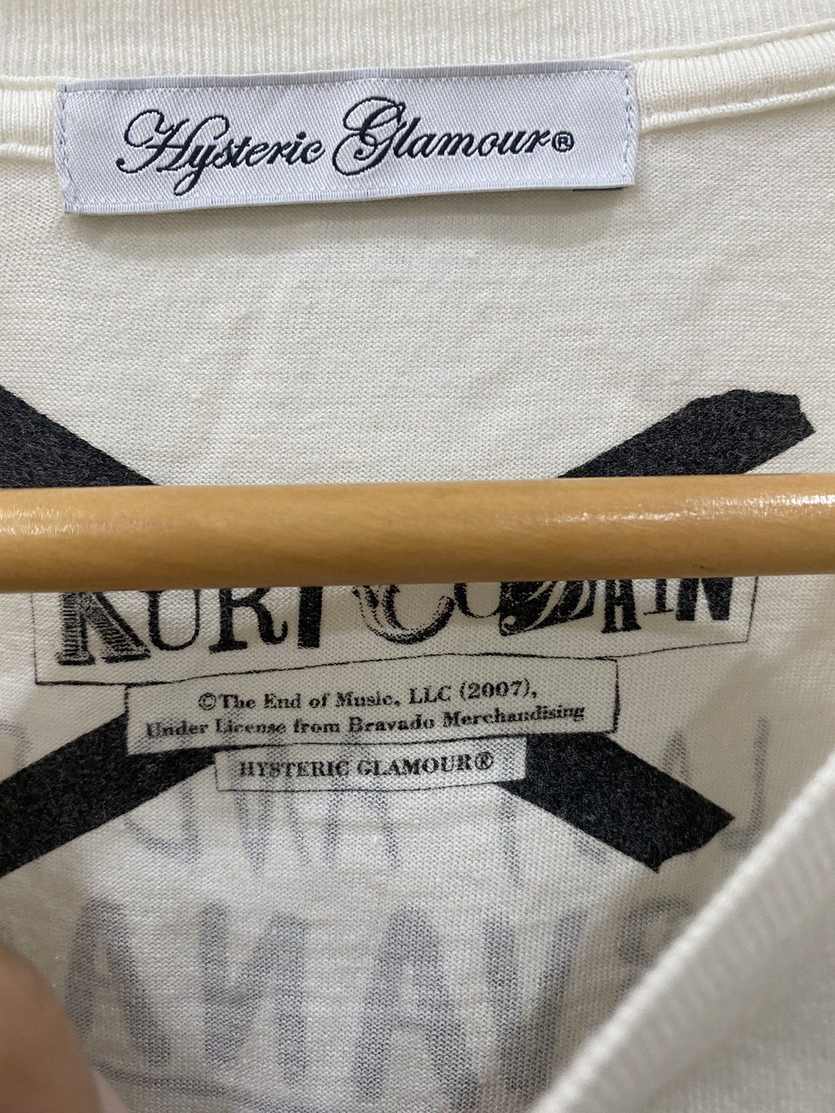 Hysteric Glamour 🔥HYSTERIC GLAMOUR x Kurt Cobain Love Buzz Nirvana tee shirt Size XS / US 0-2 / IT 36-38 - 4 Thumbnail