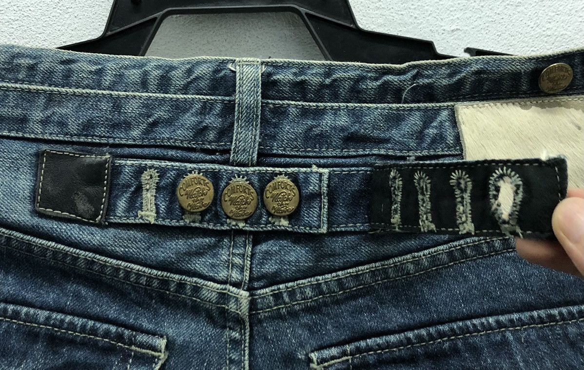 PPFM PPFM Indigo Washed Jeans with Leather Accents – Size M Size US 33 - 10 Thumbnail