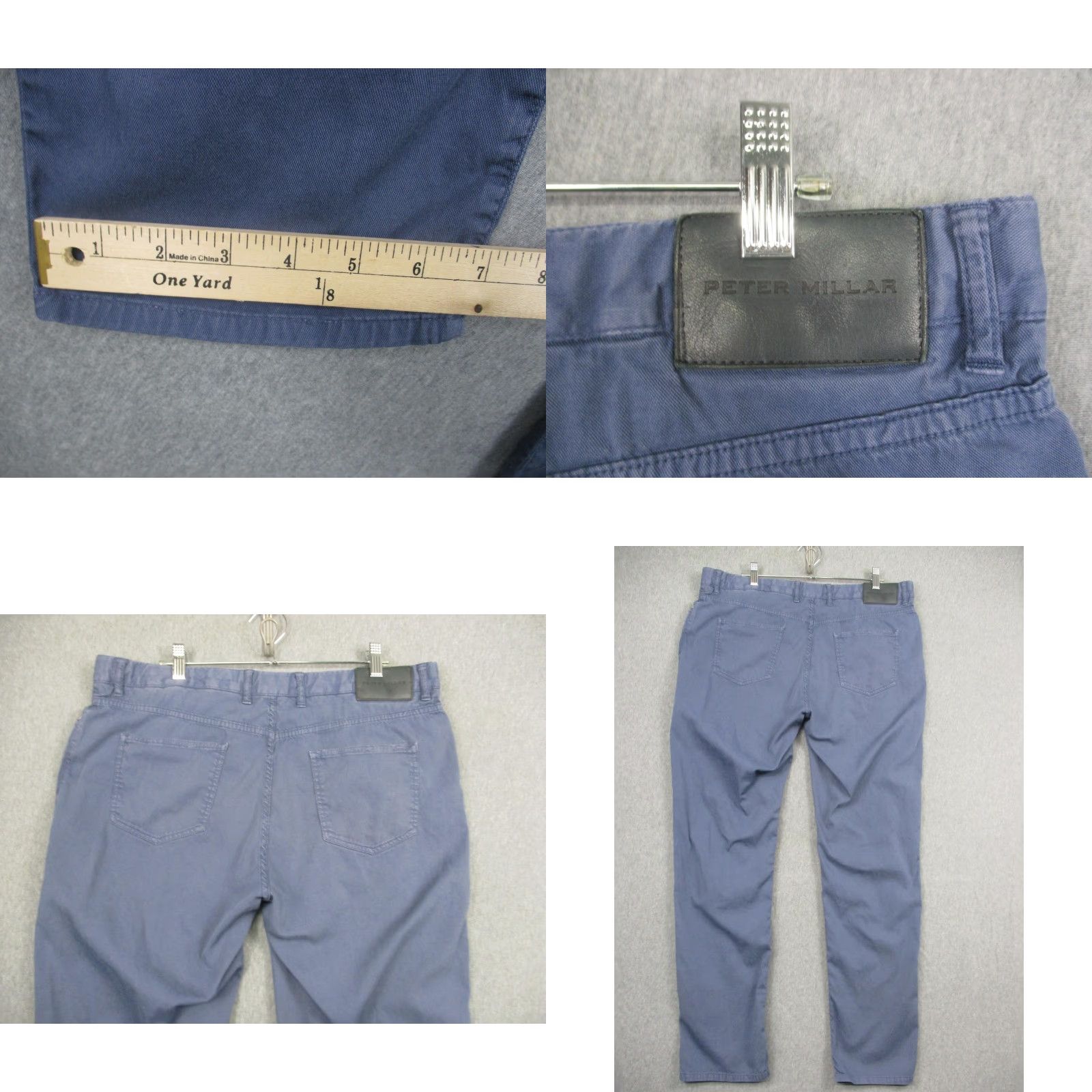 Peter Millar Peter Millar Pants Mens 36 Blue Stretch Chino 5 Pocket Twill Straight Leg Casual Size US 36 / EU 52 - 8 Thumbnail