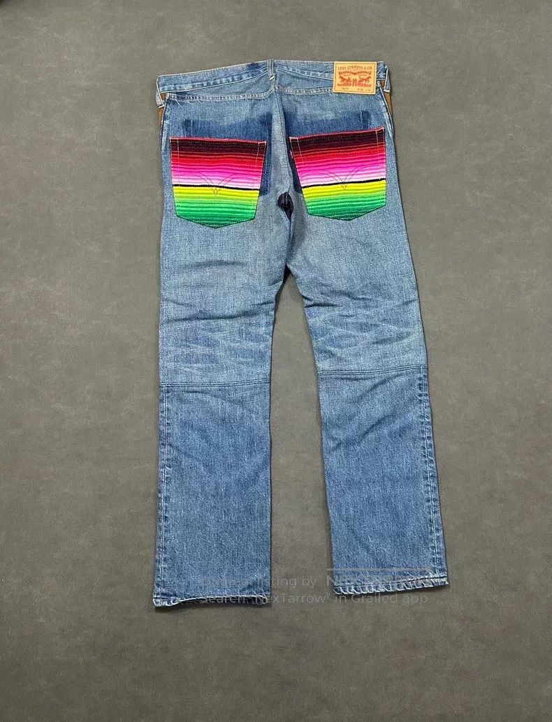 Junya Watanabe Junya Watanabe size M Patchwork Denim Pants Size US 27 - 4 Thumbnail