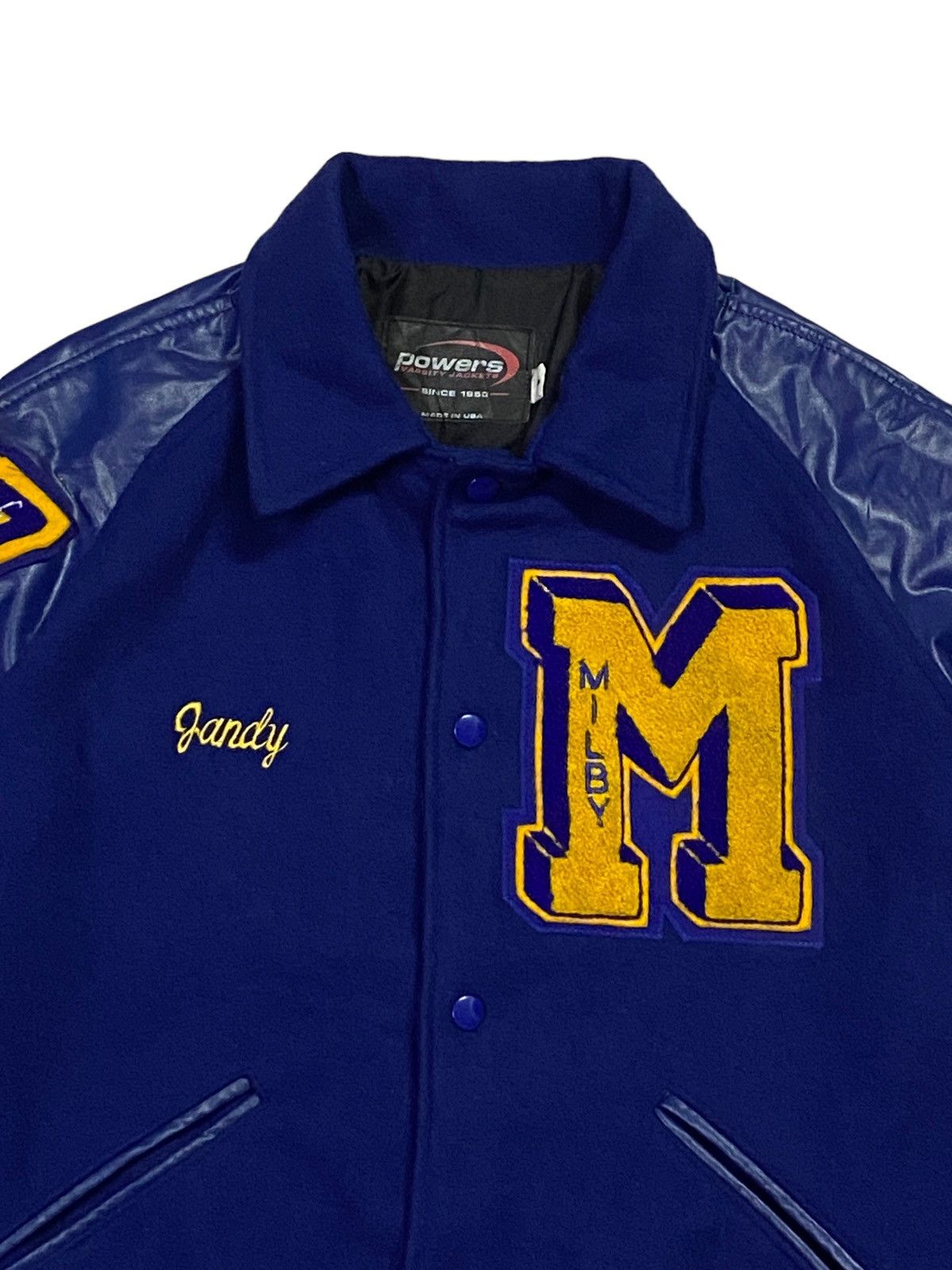 Vintage Vintage J.Faudoa Wool Varsity Jacket Size US S / EU 44-46 / 1 - 14 Thumbnail