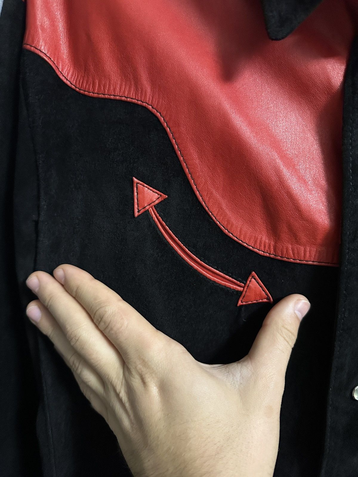 Other Oshwahkon 500 Broadway NYC Vintage Leather Western Jacket 70 Size US L / EU 52-54 / 3 - 2 Thumbnail