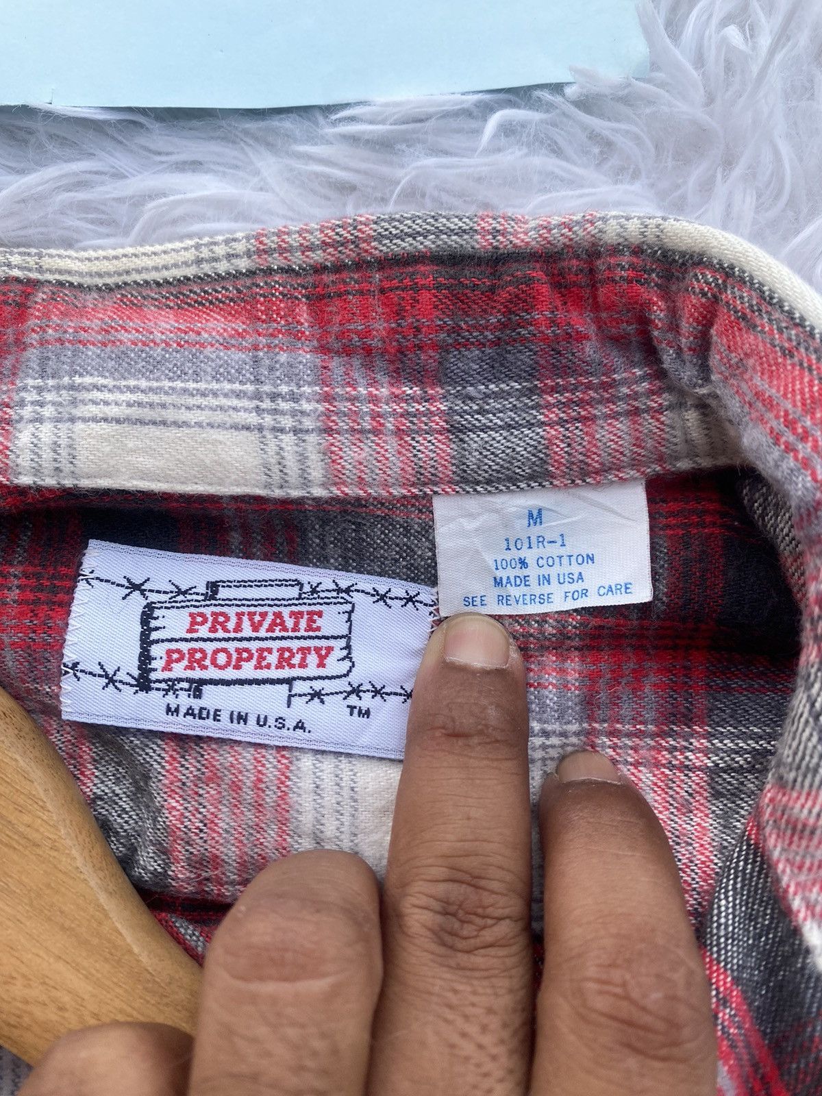 Flannel Rare Vintage Private Property Flannel Shirt Size US M / EU 48-50 / 2 - 8 Thumbnail