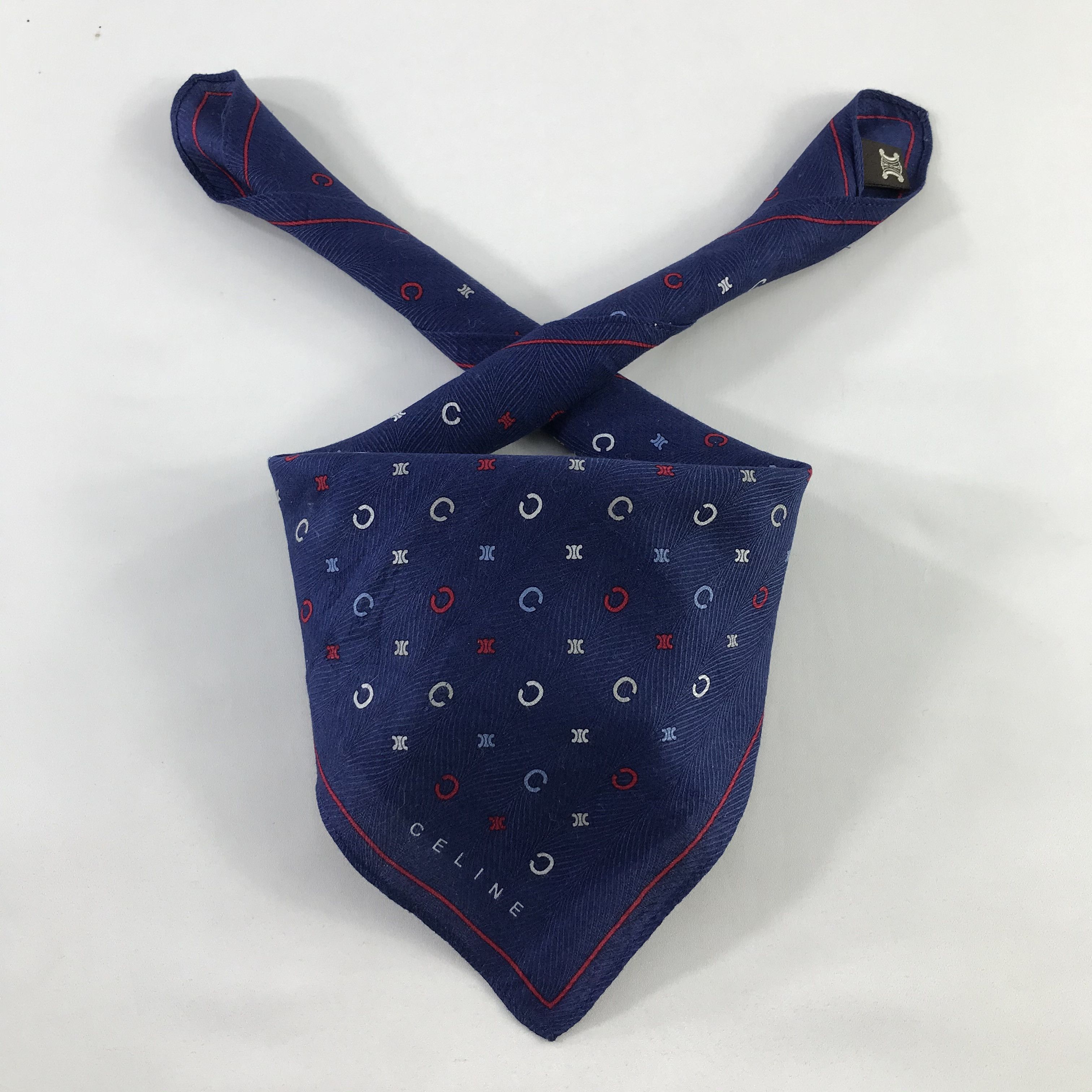 Celine × Vintage Celine Bandana / Handkerchief / Neckerchief - S448 Size ONE SIZE - 3 Thumbnail
