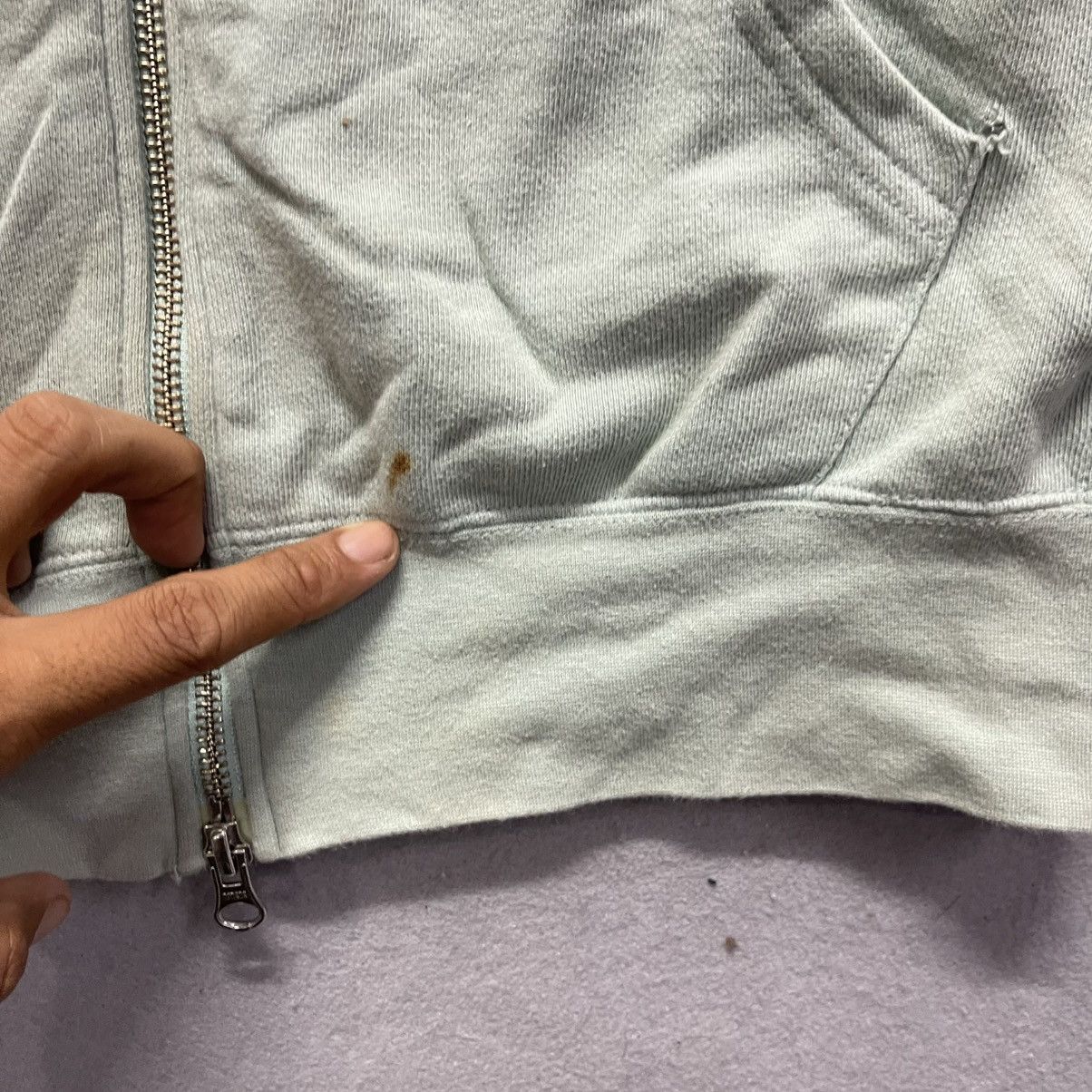 Beams Japan Beams Graphic Zip-Up Hoodie (Mint Green) Size US S / EU 44-46 / 1 - 7 Thumbnail