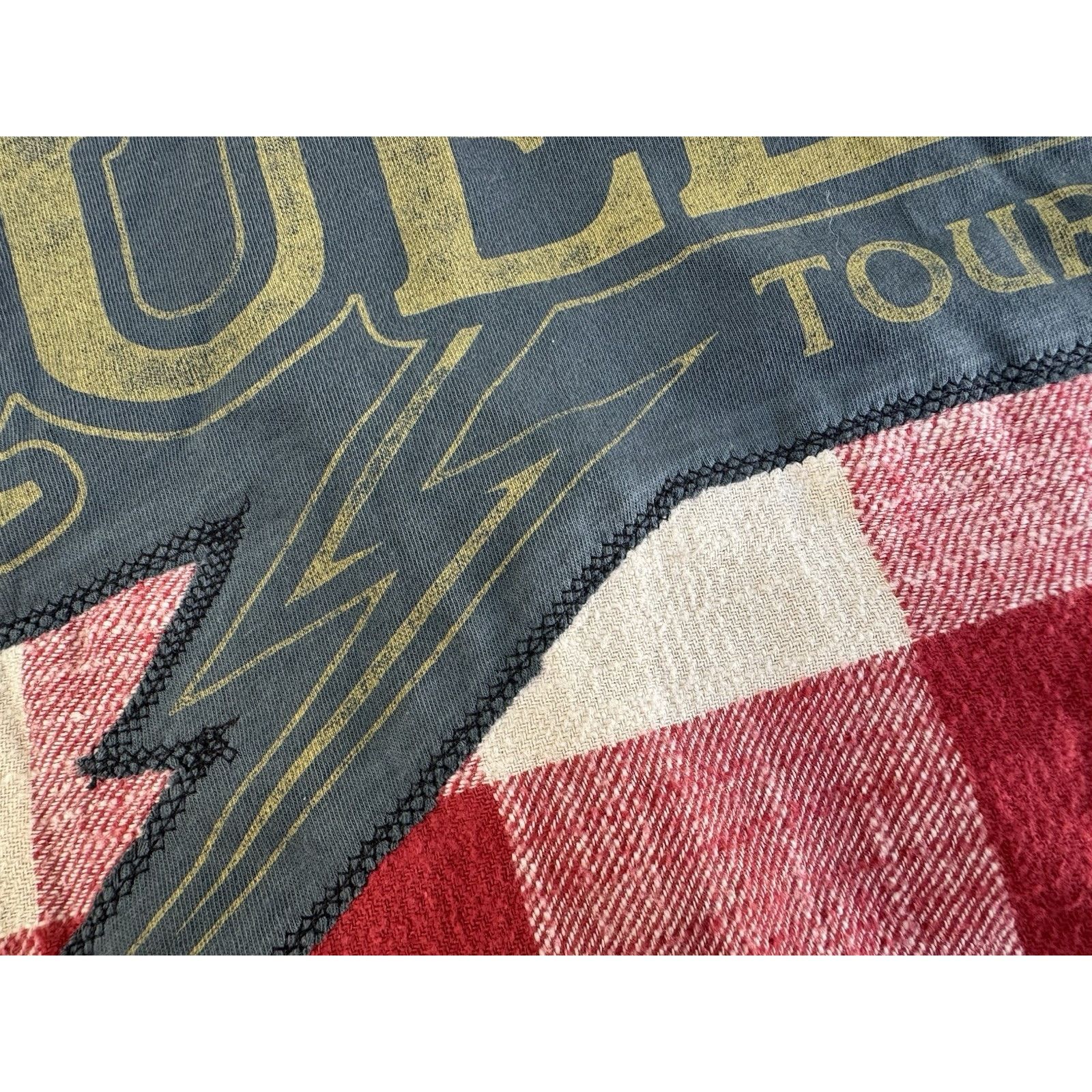 American Eagle Outfitters QUEEN Plaid Crop Flannel Upcycled Retro Vintage Grunge Sz M Size M / US 6-8 / IT 42-44 - 8 Thumbnail