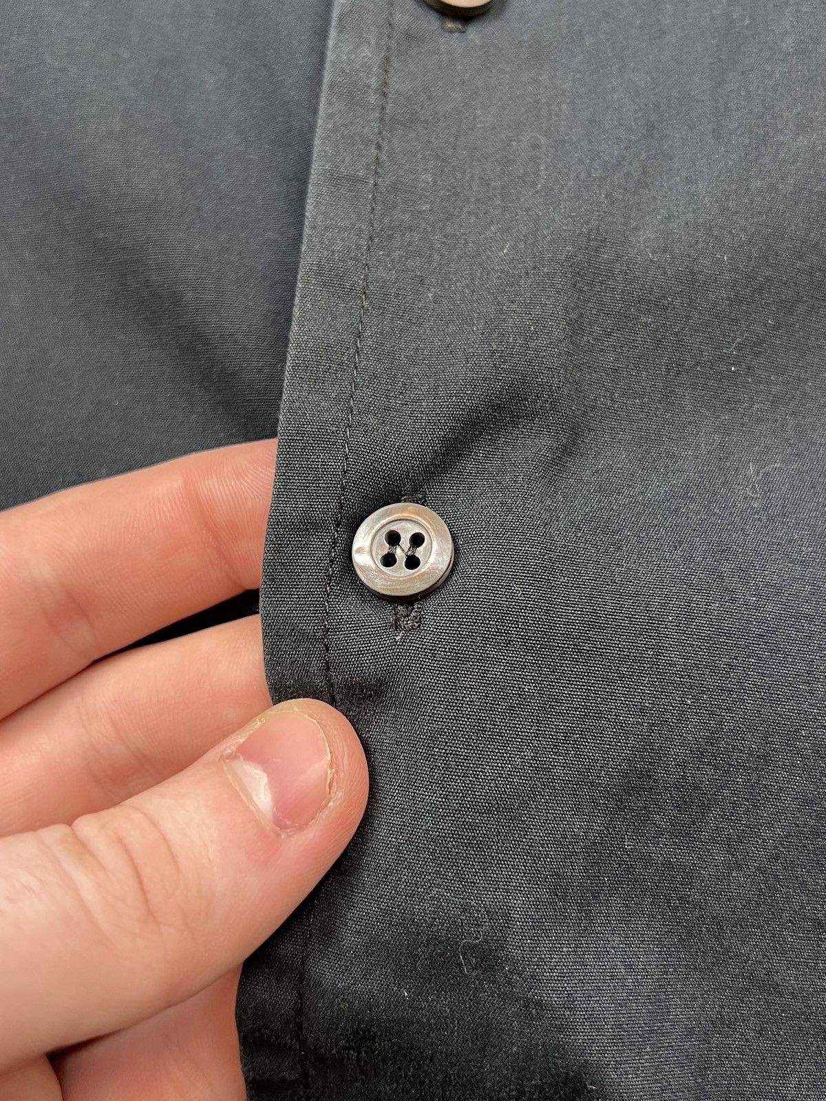 Prada Prada Black Cotton Shirt (Y0437) Size US XXL / EU 58 / 5 - 6 Thumbnail