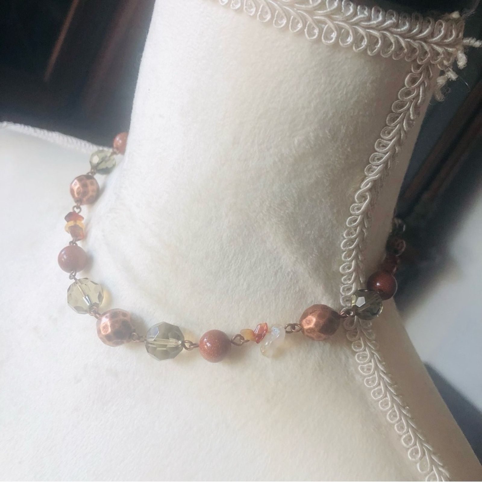 Jewelry Avon mixed stone metal beaded chain necklace Size ONE SIZE - 4 Thumbnail