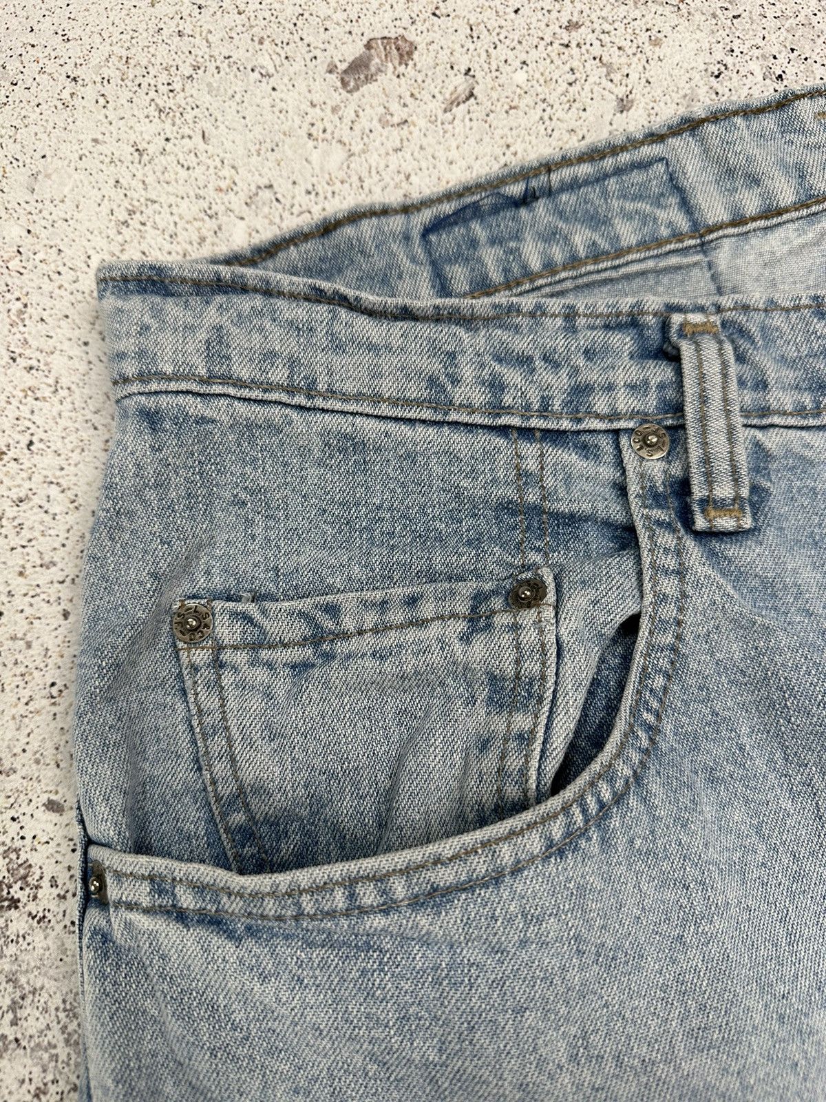 Levi's × Vintage Vintage 90’s Levi’s Black Tab Denim Shorts (38) Men long fit Size US 38 / EU 54 - 10 Thumbnail