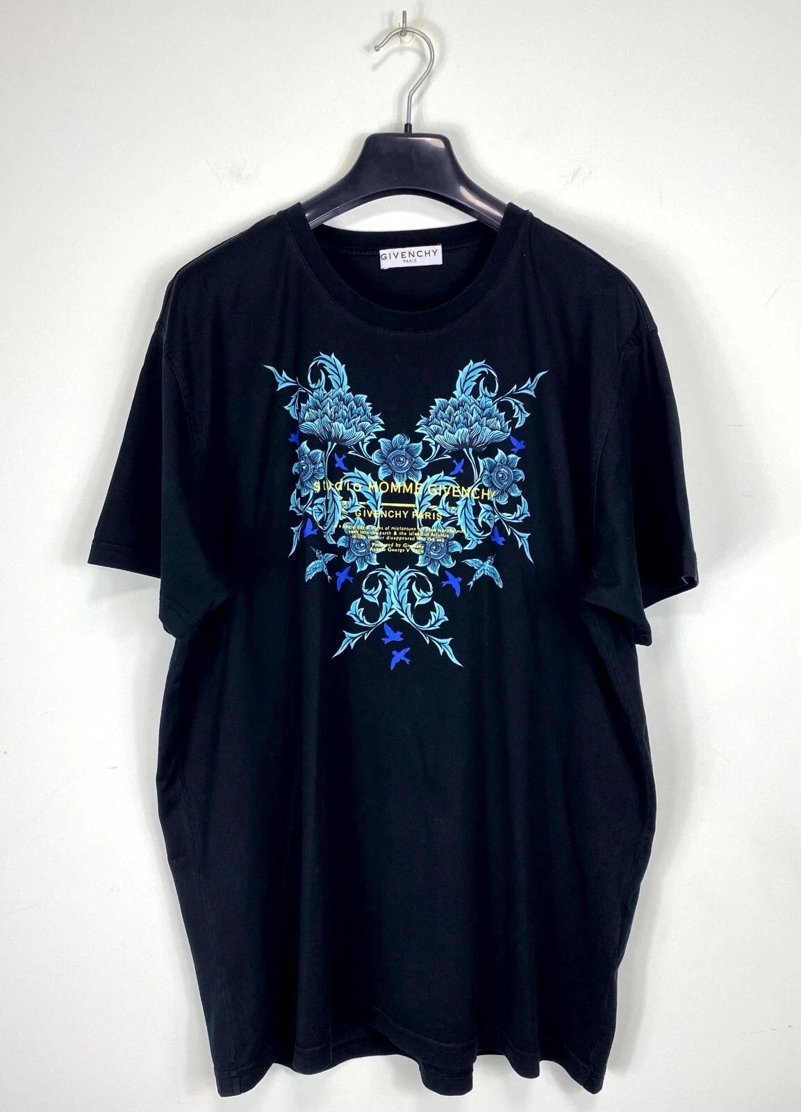 Givenchy Givenchy Studio Homme Floral Printed Regular Fit T-Shirt Size US L / EU 52-54 / 3 - 1 Thumbnail