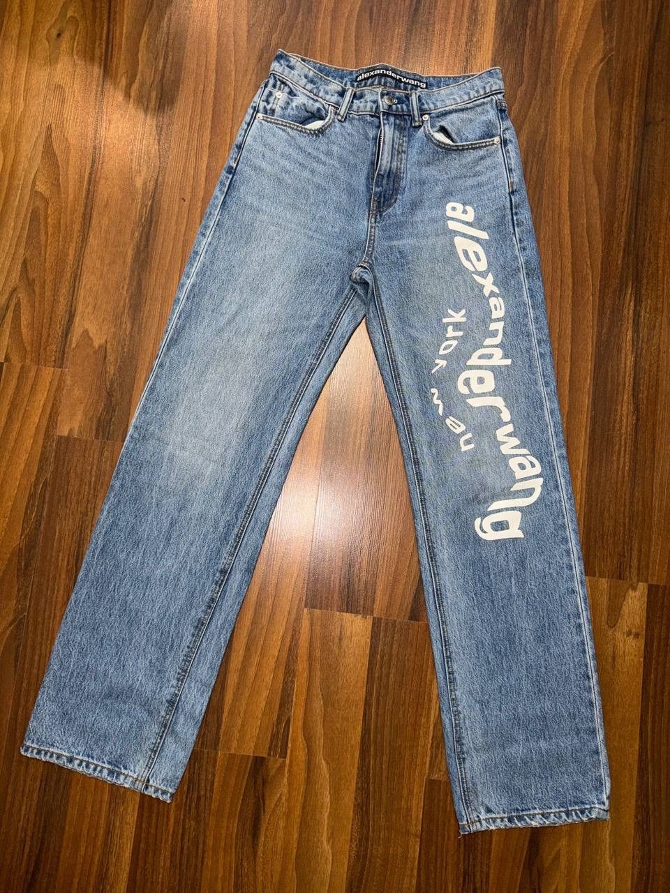 Alexander Wang Alexander Wang Logo Blue Jeans Size 26" / US 2 / IT 38 - 1 Thumbnail