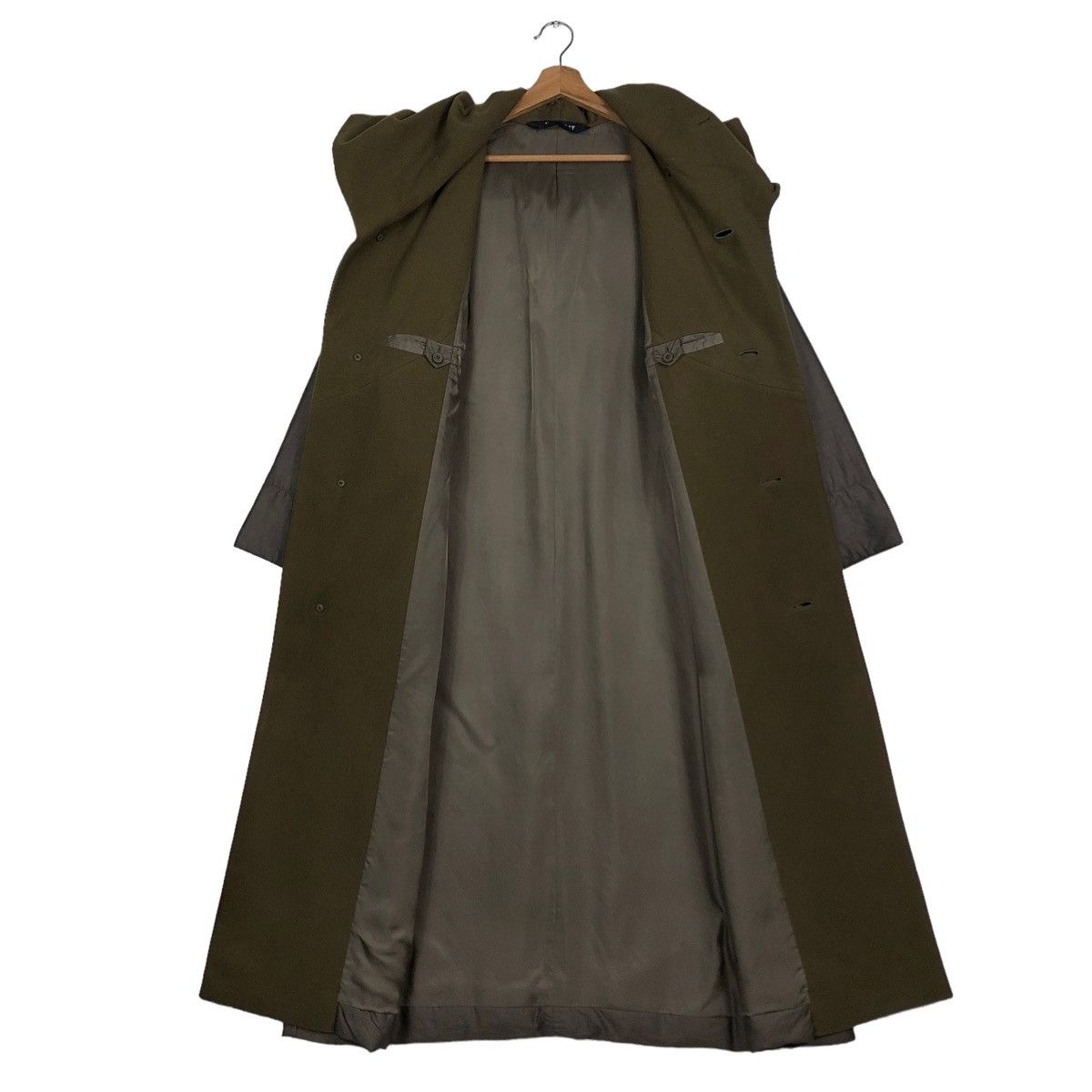 Issey Miyake 🔥VINTAGE WINDCOAT ISSEY MIYAKE LONG JACKET DOUBLE BREAST Size US M / EU 48-50 / 2 - 18 Thumbnail