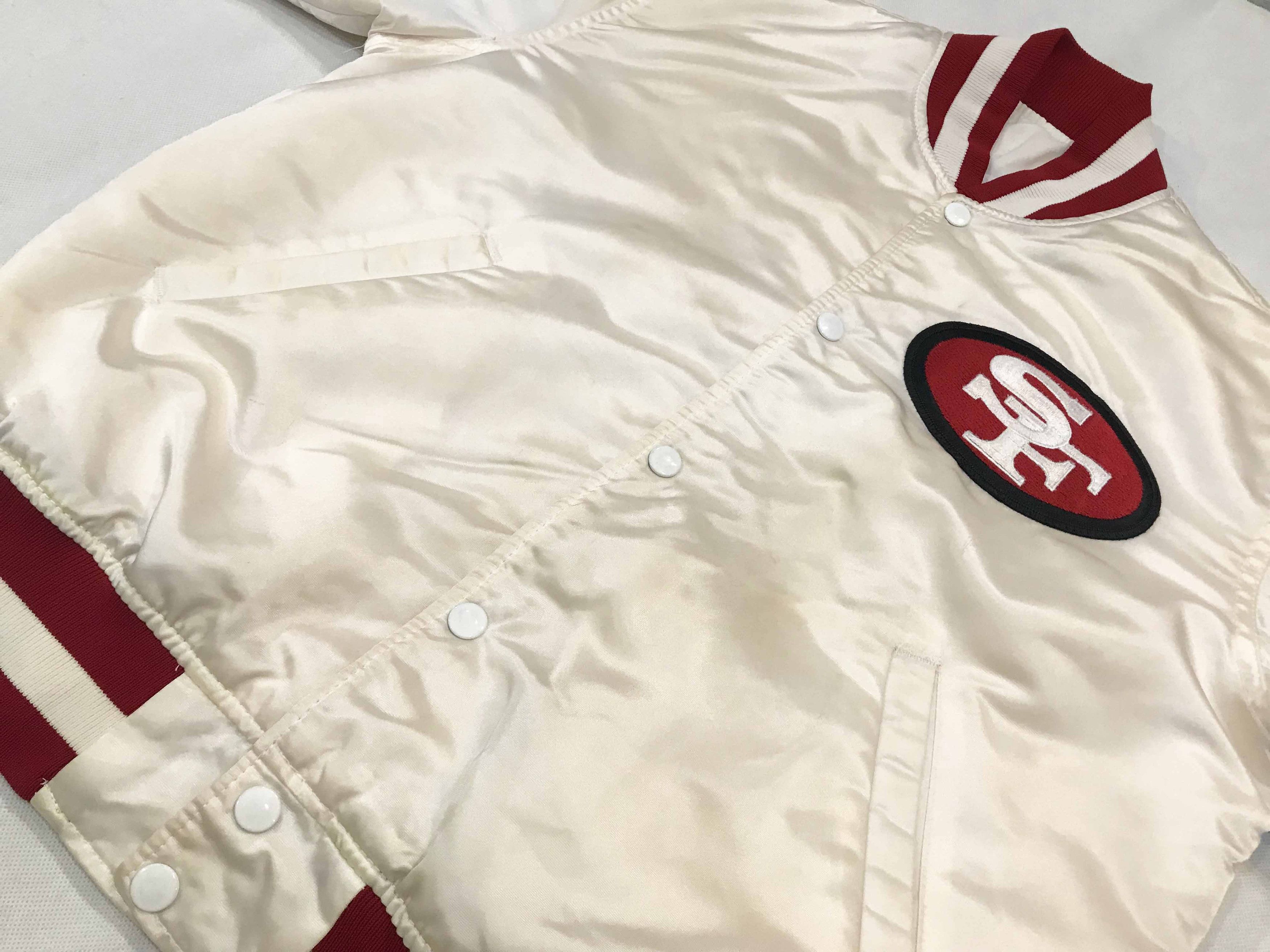 NFL × Starter × Vintage Vintage Starter NFL San Francisco 49ers Satin Bomber Jacket Size US M / EU 48-50 / 2 - 10 Thumbnail