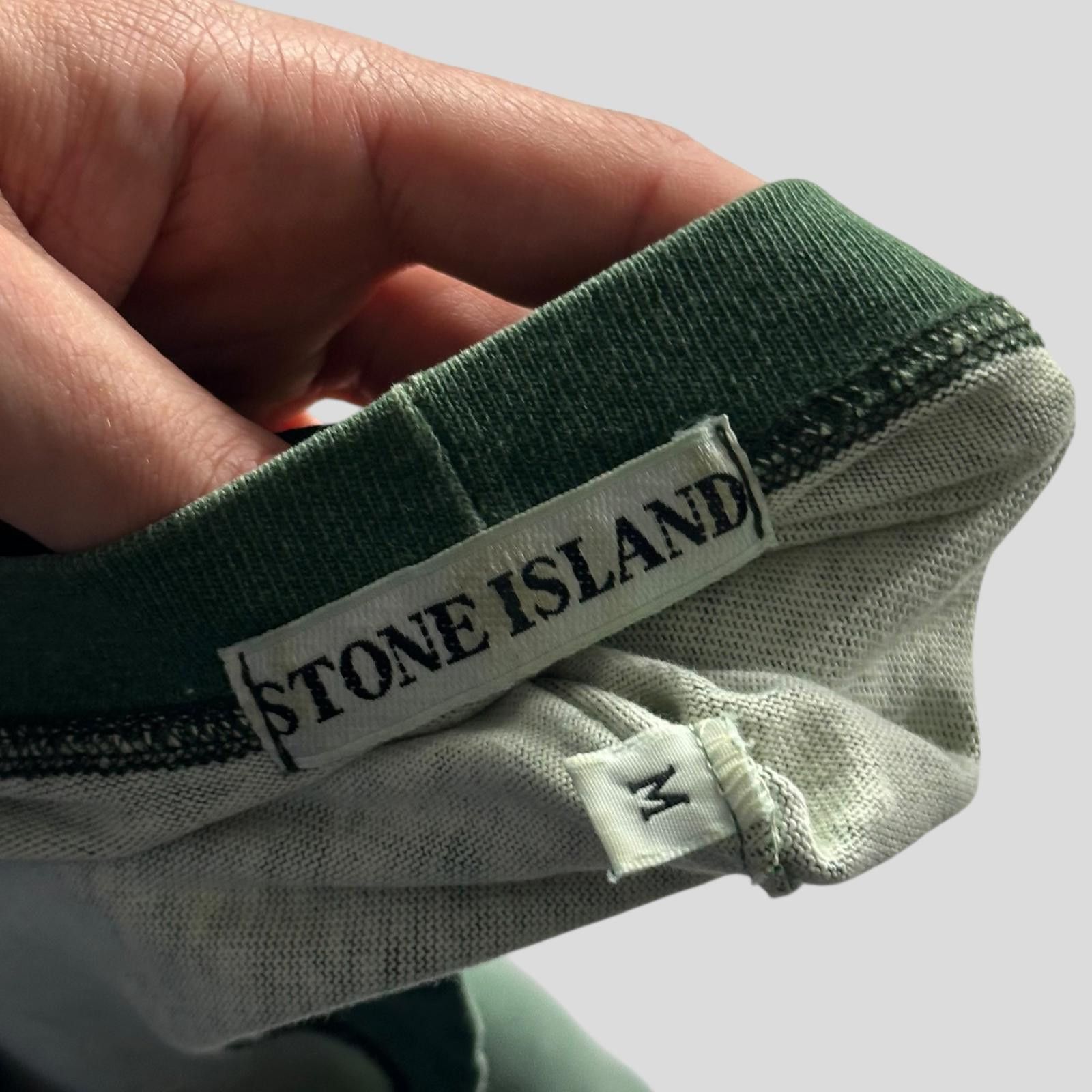 Stone Island Stone Island 1989 Marina Stripe Green Logo T-shirt - M (L) Size US M / EU 48-50 / 2 - 4 Thumbnail