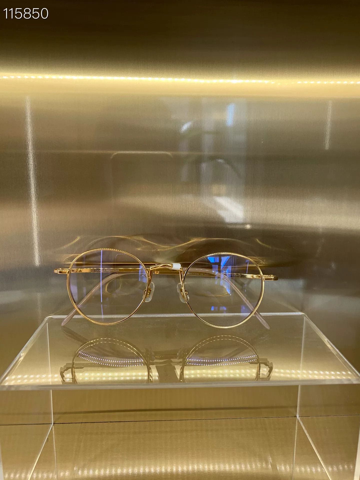 Gentle Monster GM x074931 Gold Frame Blue Light Glasses Size ONE SIZE - 1 Thumbnail
