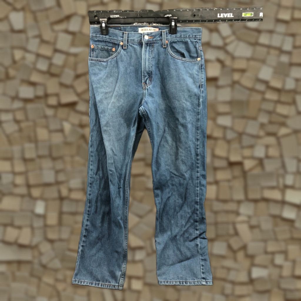 Levi's Levi's 505 Jeans Regular Size 34x30 Mens Mid Rise Medium Wash Blue Straight Size US 34 / EU 50 - 1 Thumbnail