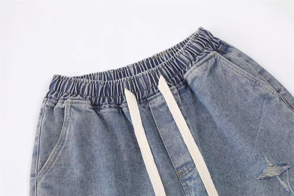 Japanese Brand × Jean Star cut washed street loose casual denim shorts Size US 32 / EU 48 - 3 Thumbnail