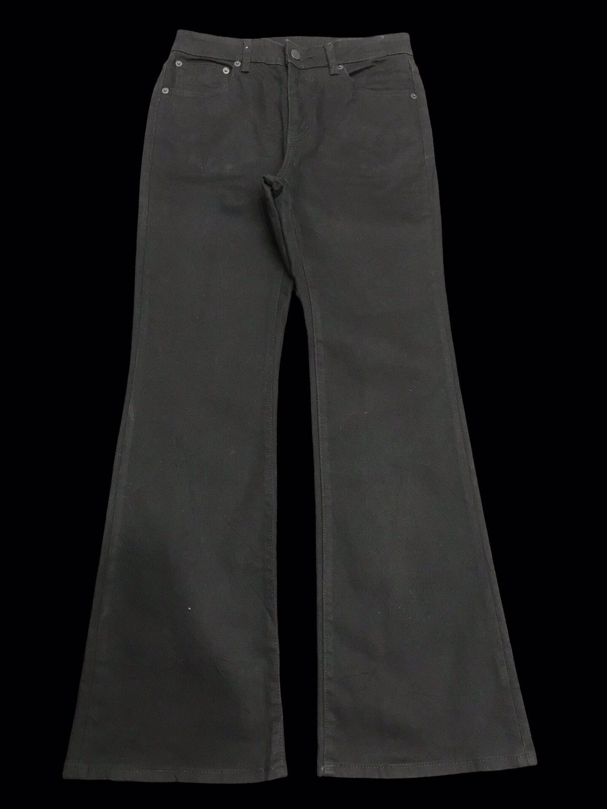 GU 💥FLARE💥GU Japan Superblack Flare Denim F184 Size US 27 - 1 Thumbnail