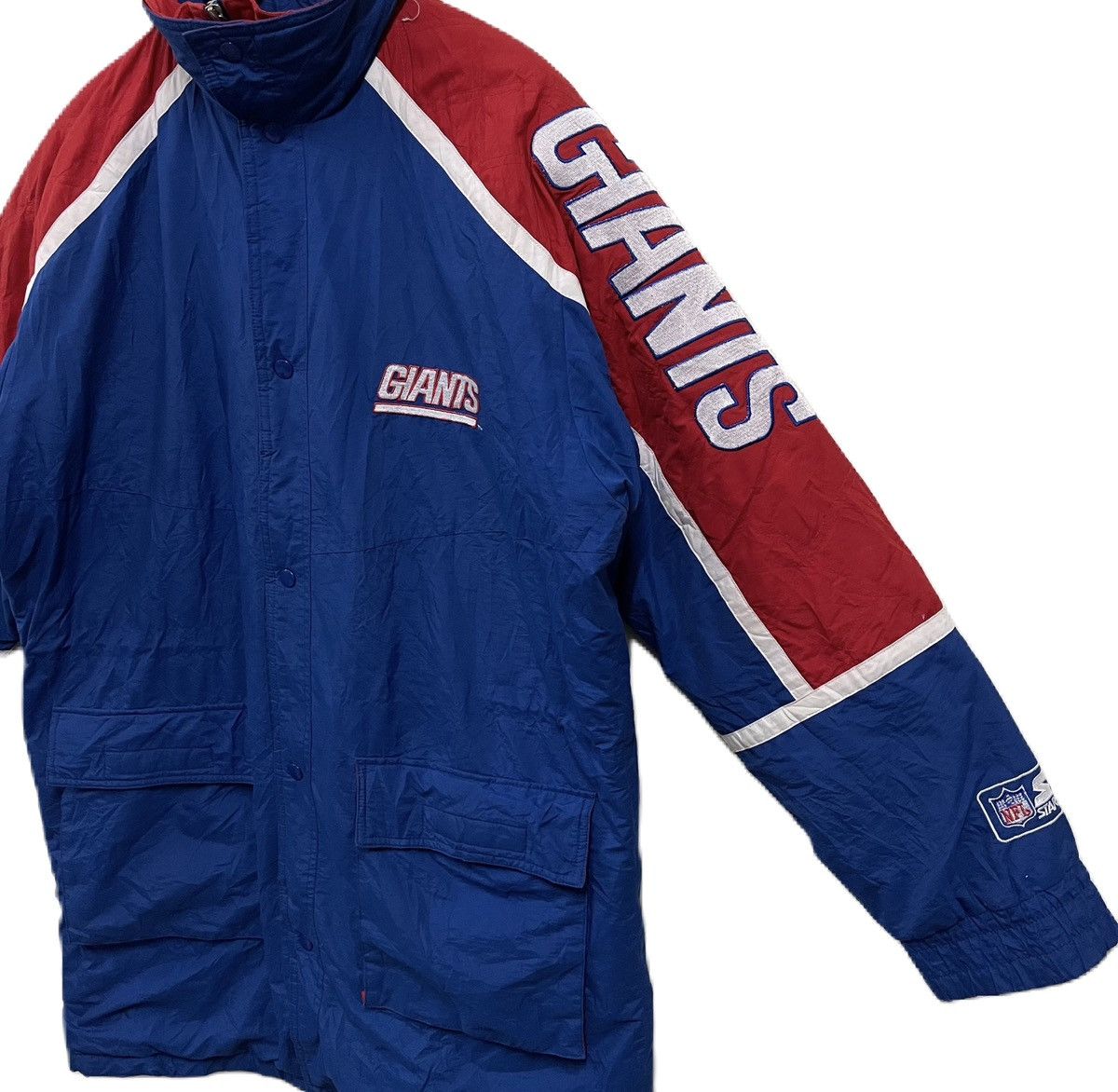 NFL Vintage New York Giants Starter Parka Jacket Size US XL / EU 56 / 4 - 3 Thumbnail