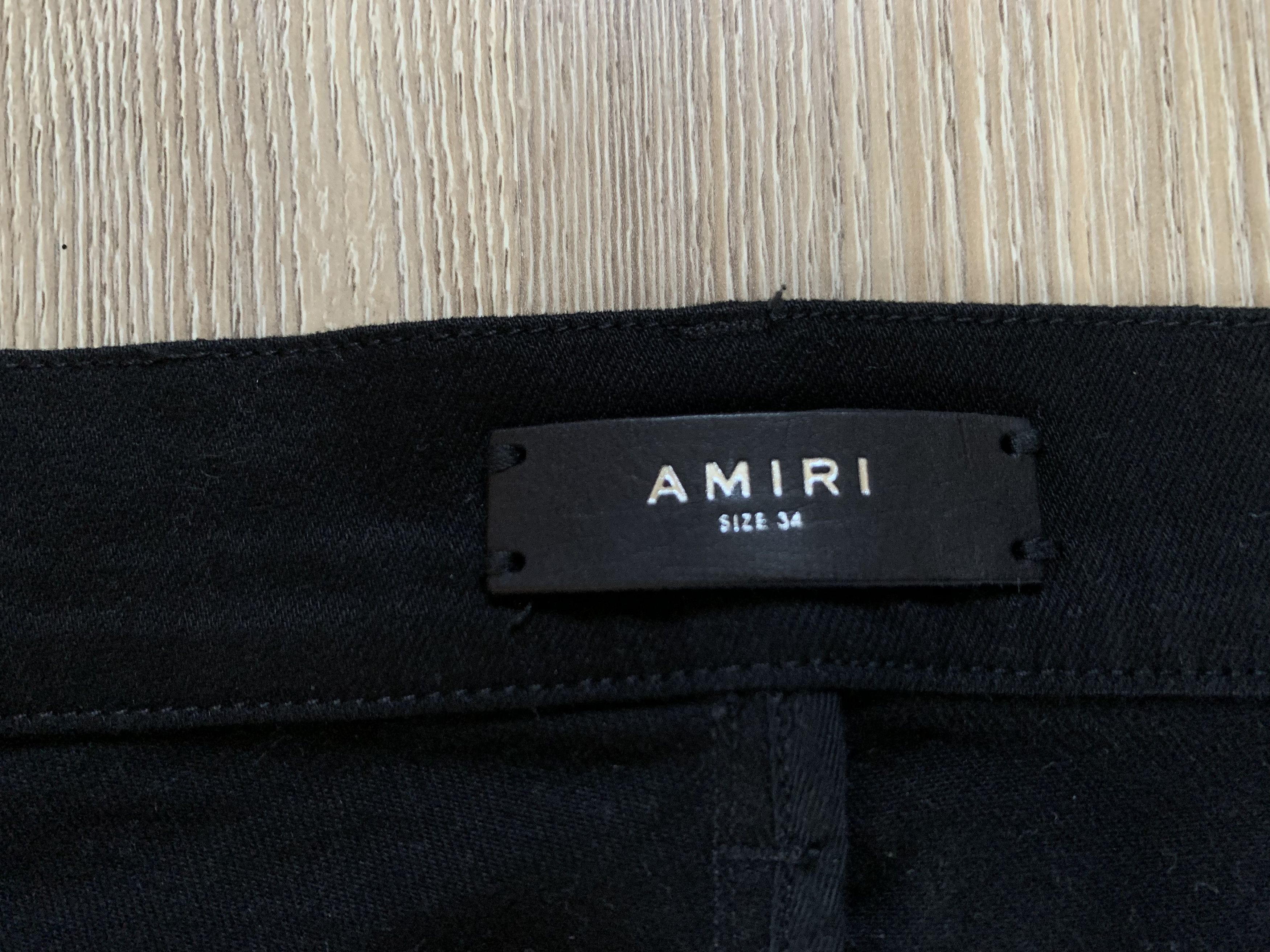 Amiri Amiri Stretch Black Ribbed Jeans Size US 34 / EU 50 - 12 Thumbnail