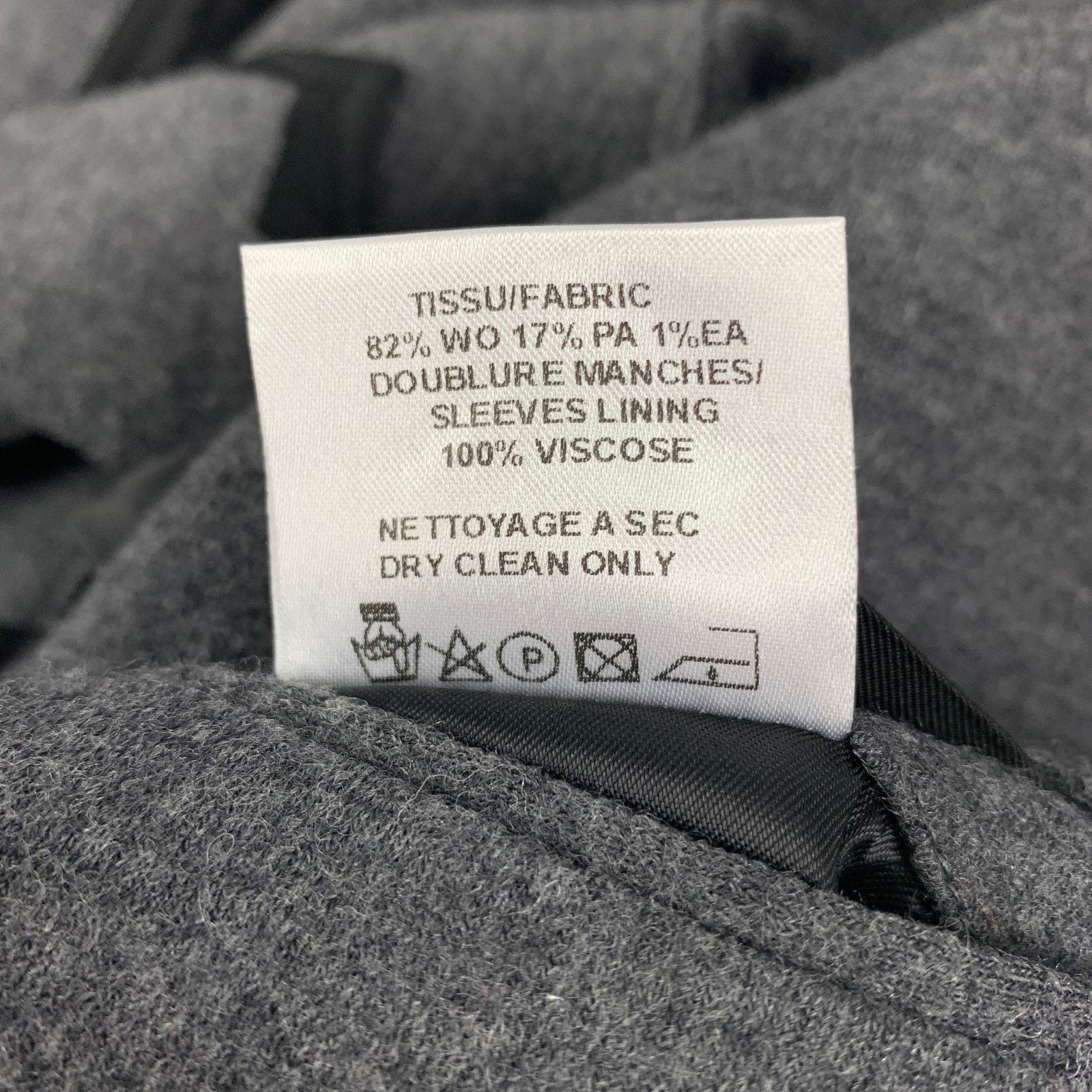Lanvin LANVIN Gray Black Heather Wool Blend Notch Lapel Sport Coat Size 36R - 7 Thumbnail