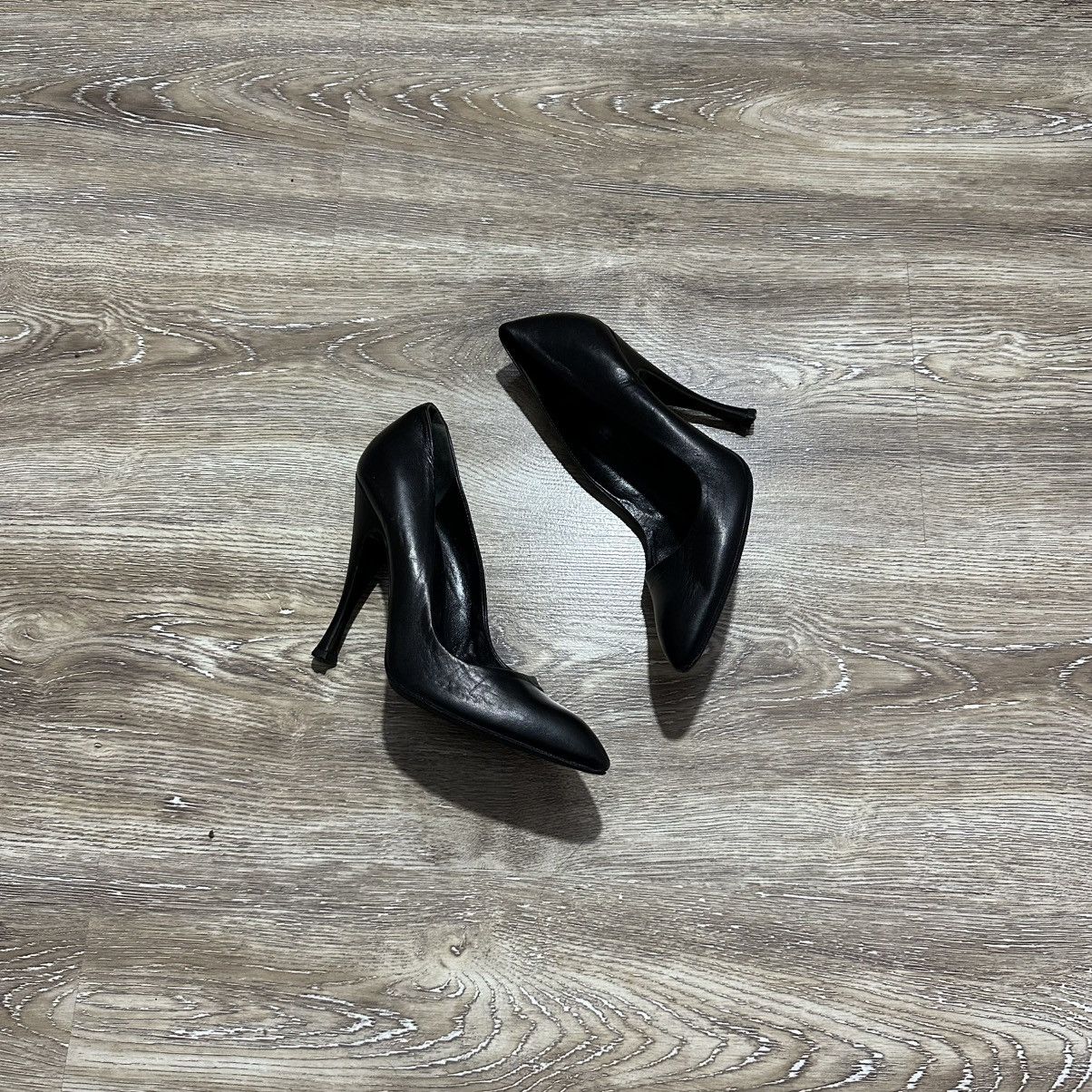 Balenciaga Paris Leather Closed Toe Knife Pumps Heel Shoes in Black, Women's (Size 7.5)