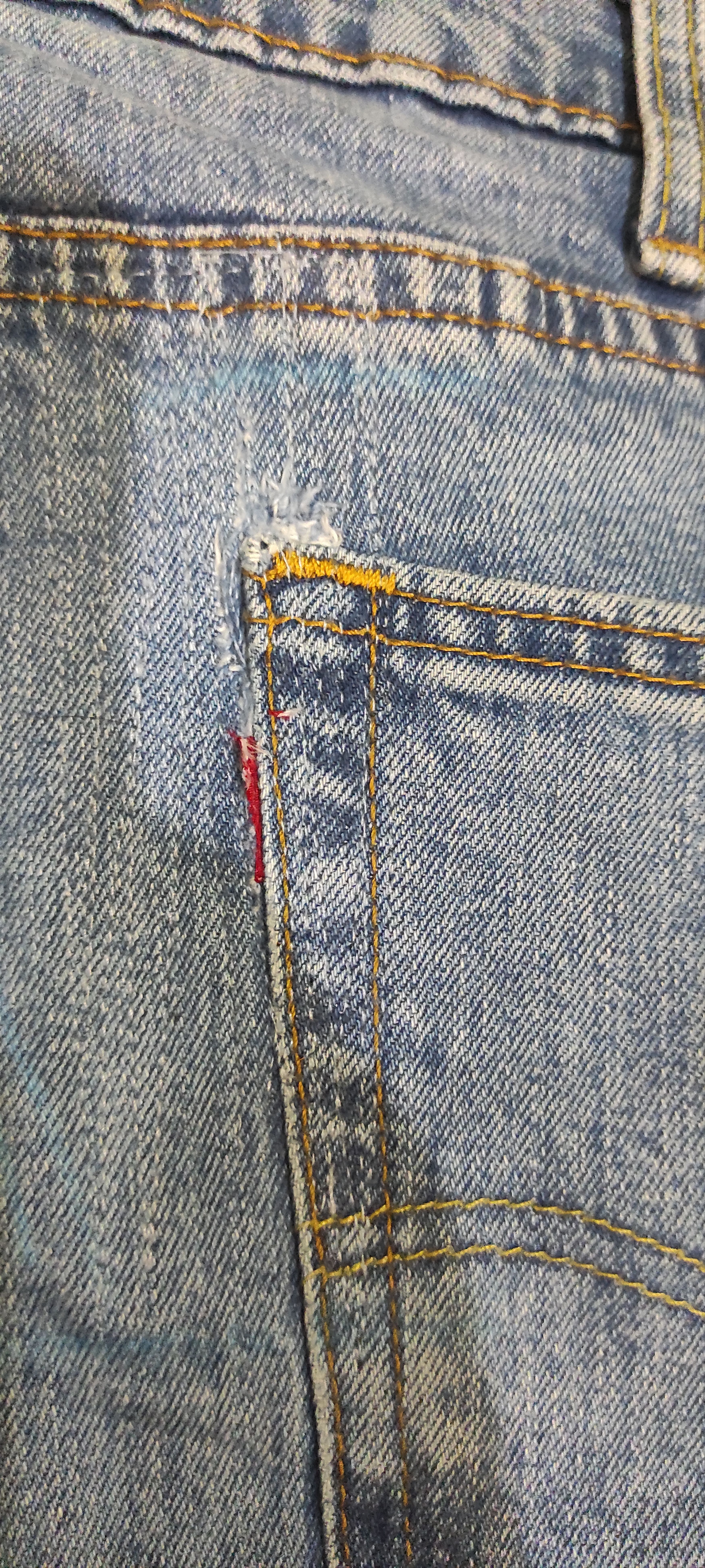 Levi's Levis Distressed Washed Denim Size US 42 / EU 58 - 8 Thumbnail